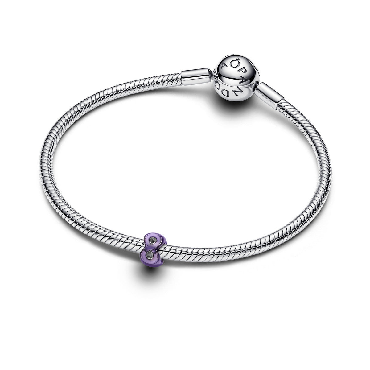 Pandora Paarse Oneindigheid Minibedel zilver 794909C01
