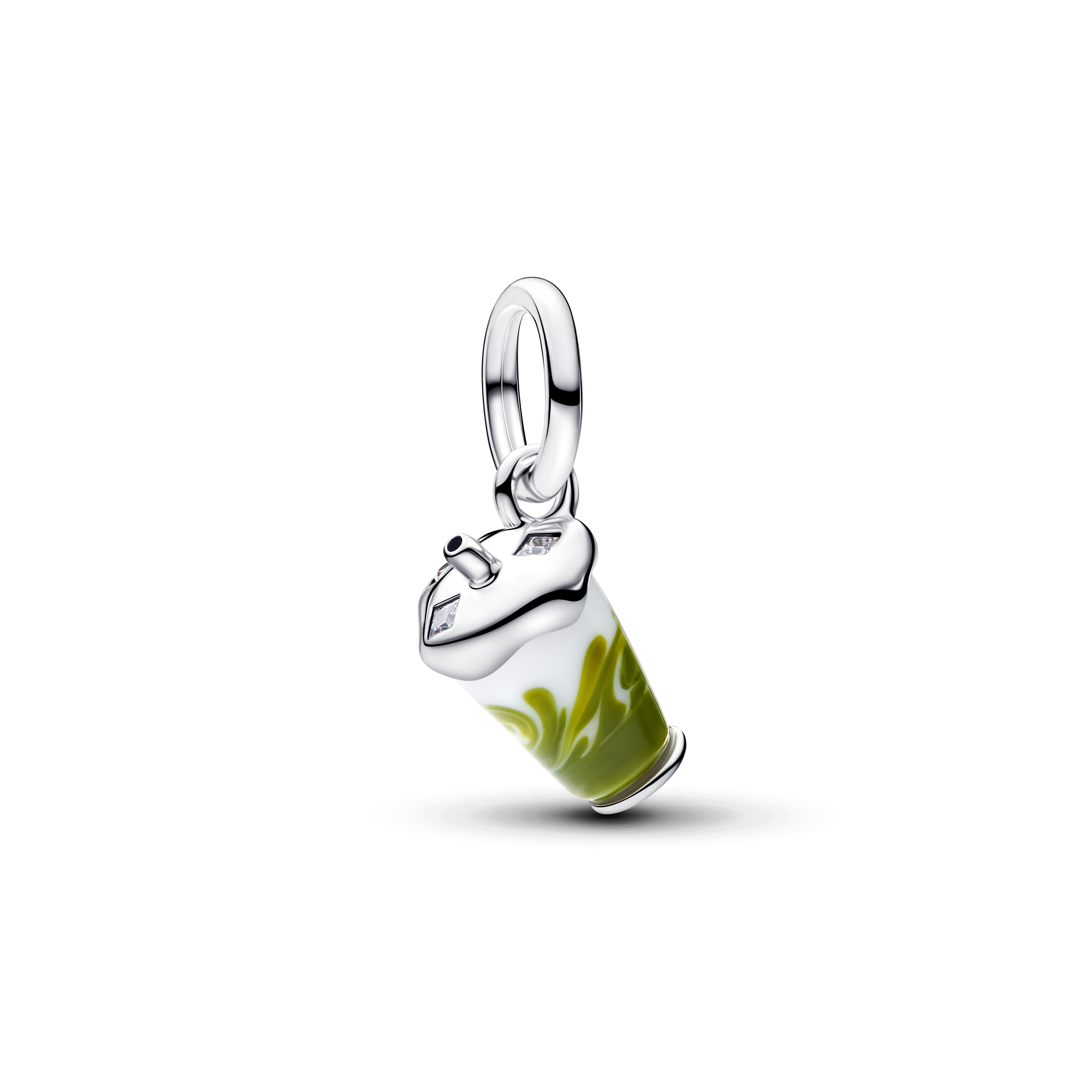 Pandora Iced Matcha Latte Muranoglas Hangende Bedel 794940C01