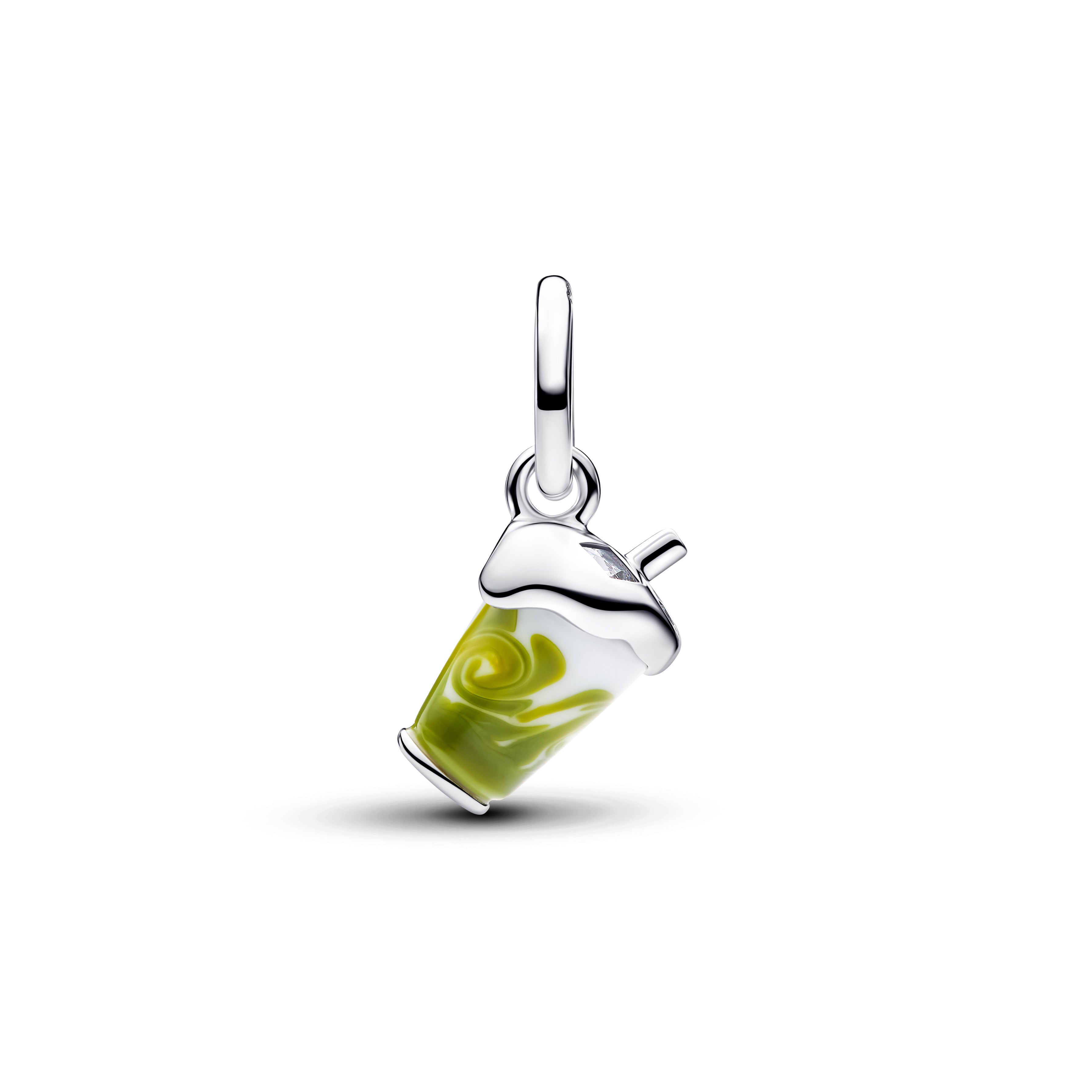 Pandora Iced Matcha Latte Muranoglas Hangende Bedel 794940C01