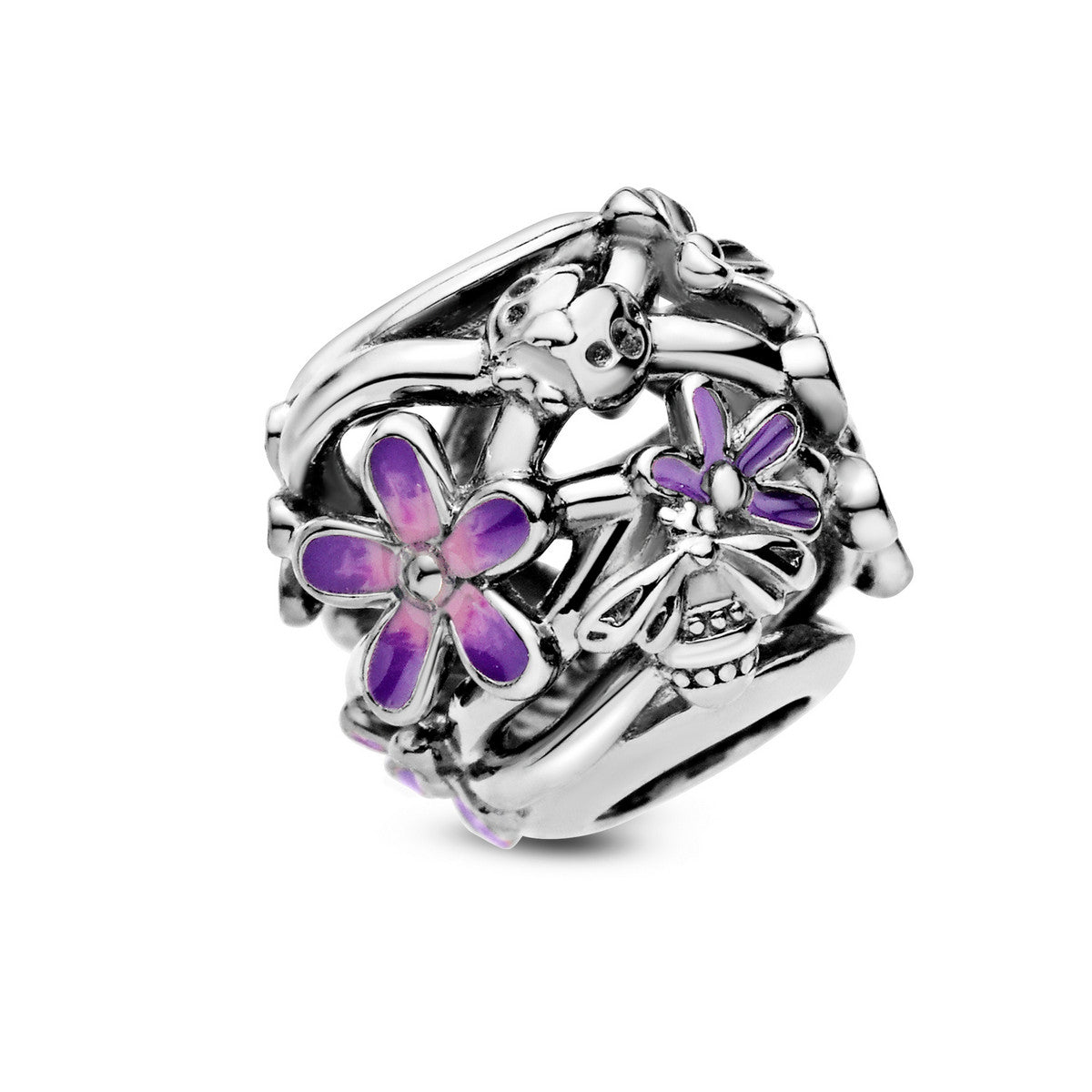 Pandora Openwork Paarse Madeliefjes Bedel 798772C02