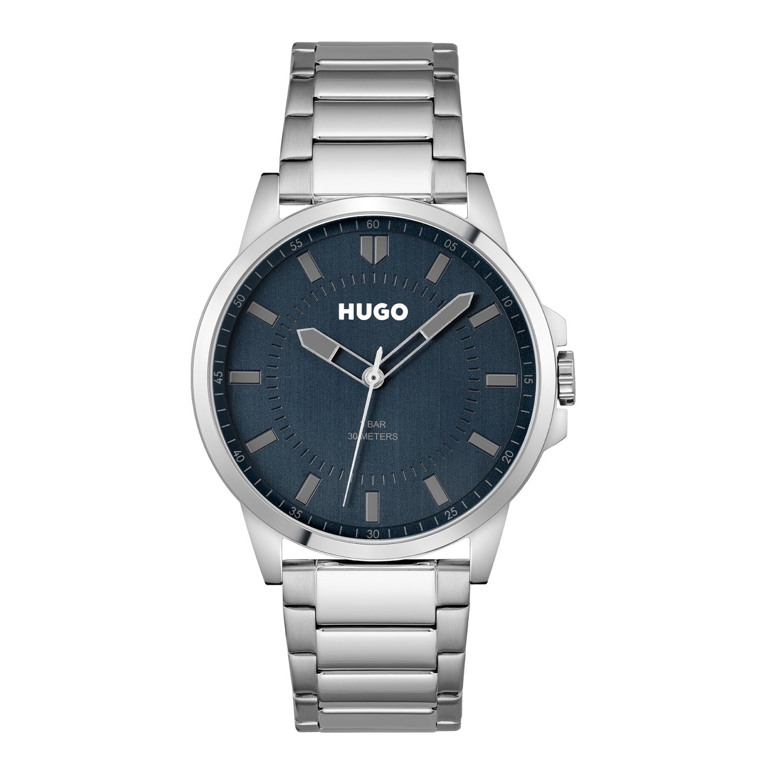 Hugo Boss Heren Horloge HU1530186 43 mm Zilverkleurig