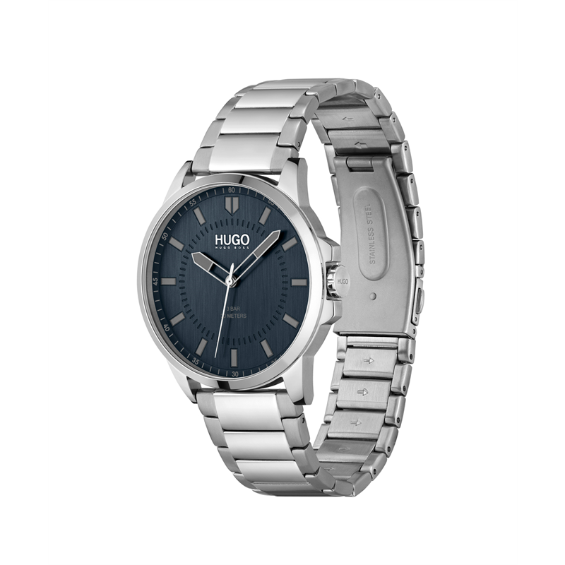 Hugo Boss Heren Horloge HU1530186 43 mm Zilverkleurig