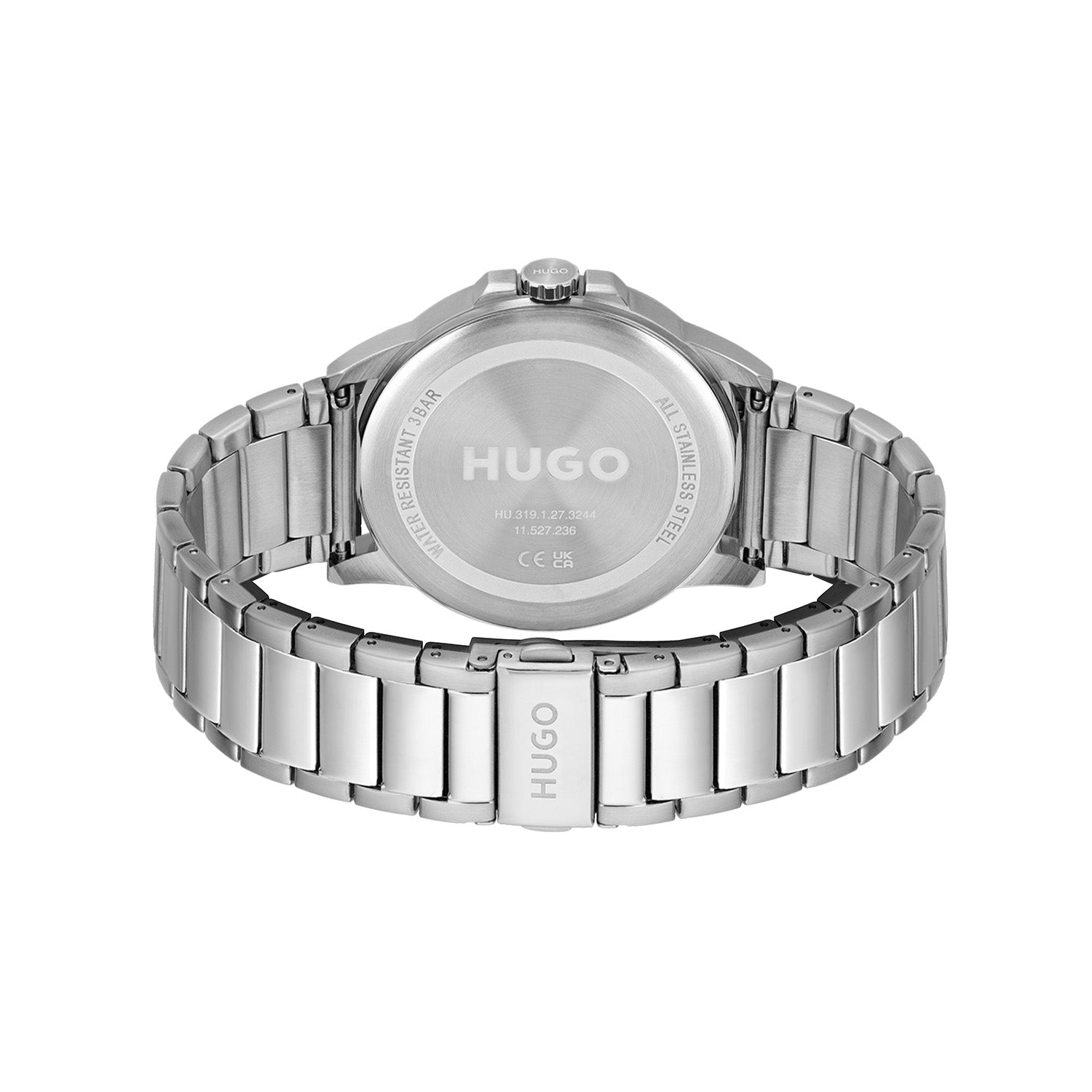 Hugo Boss Heren Horloge HU1530246 43 mm Zilverkleurig