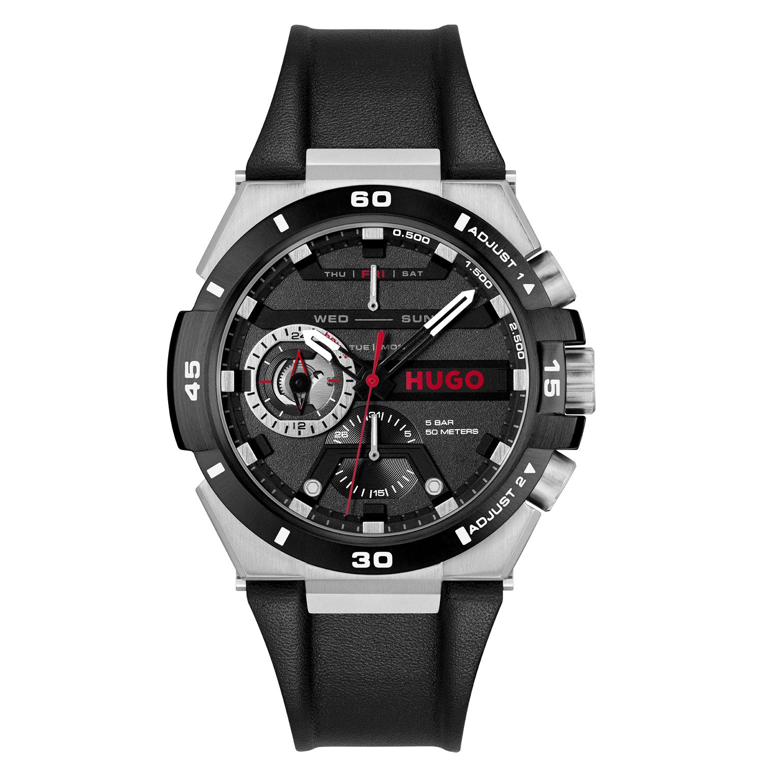 Hugo Boss Heren Horloge HU1530336 46 mm Zilverkleurig