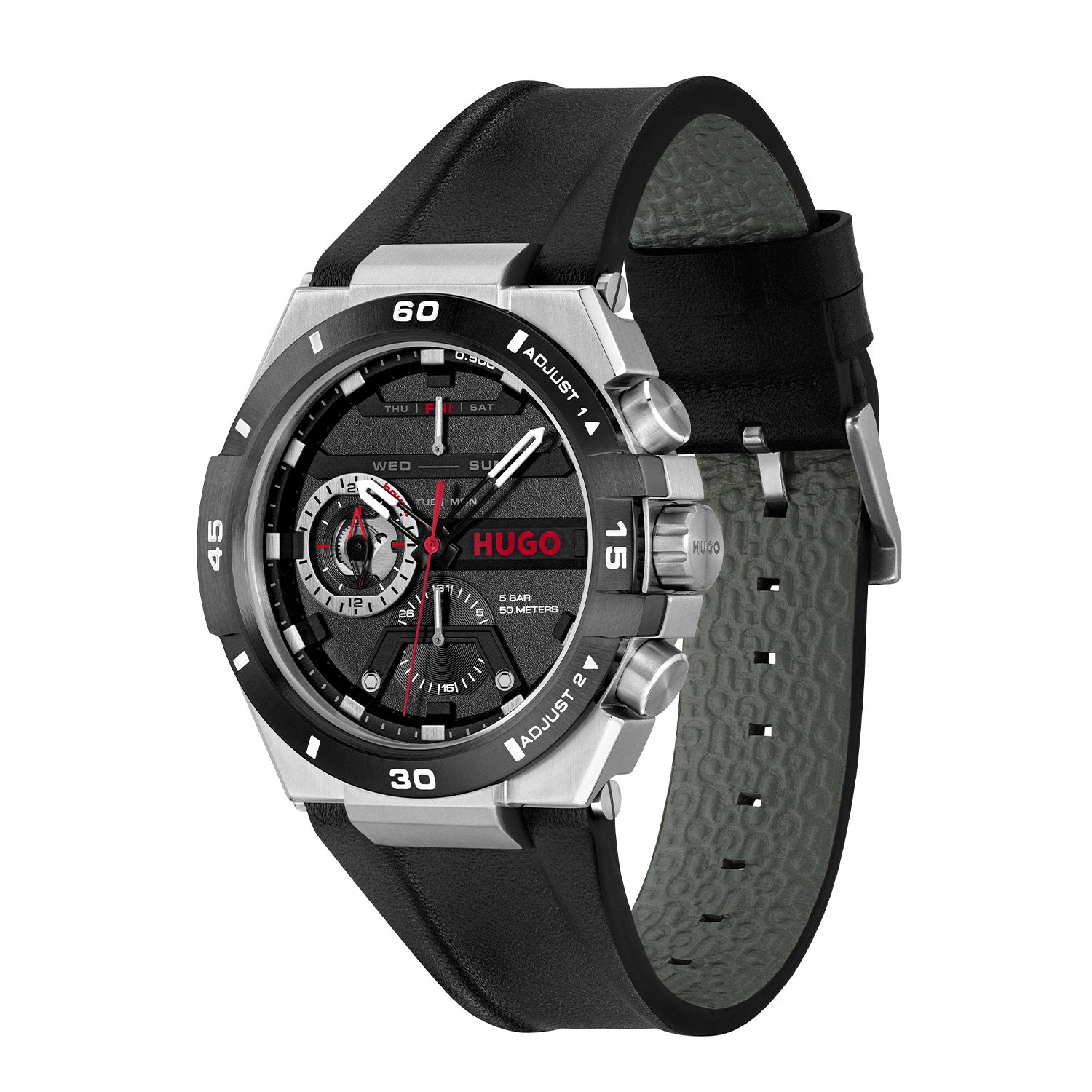 Hugo Boss Heren Horloge HU1530336 46 mm Zilverkleurig