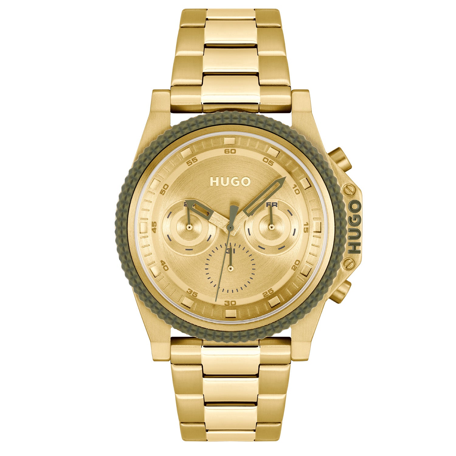 Hugo Boss Heren Horloge HU1530349 46 mm Goudkleurig