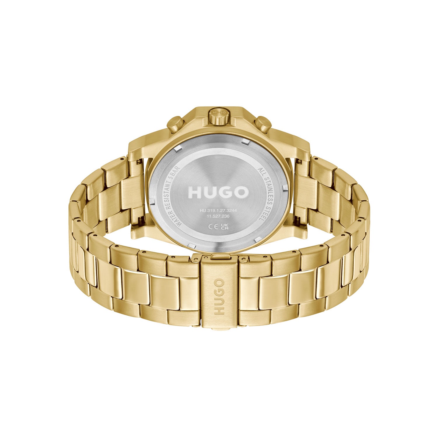 Hugo Boss Heren Horloge HU1530349 46 mm Goudkleurig