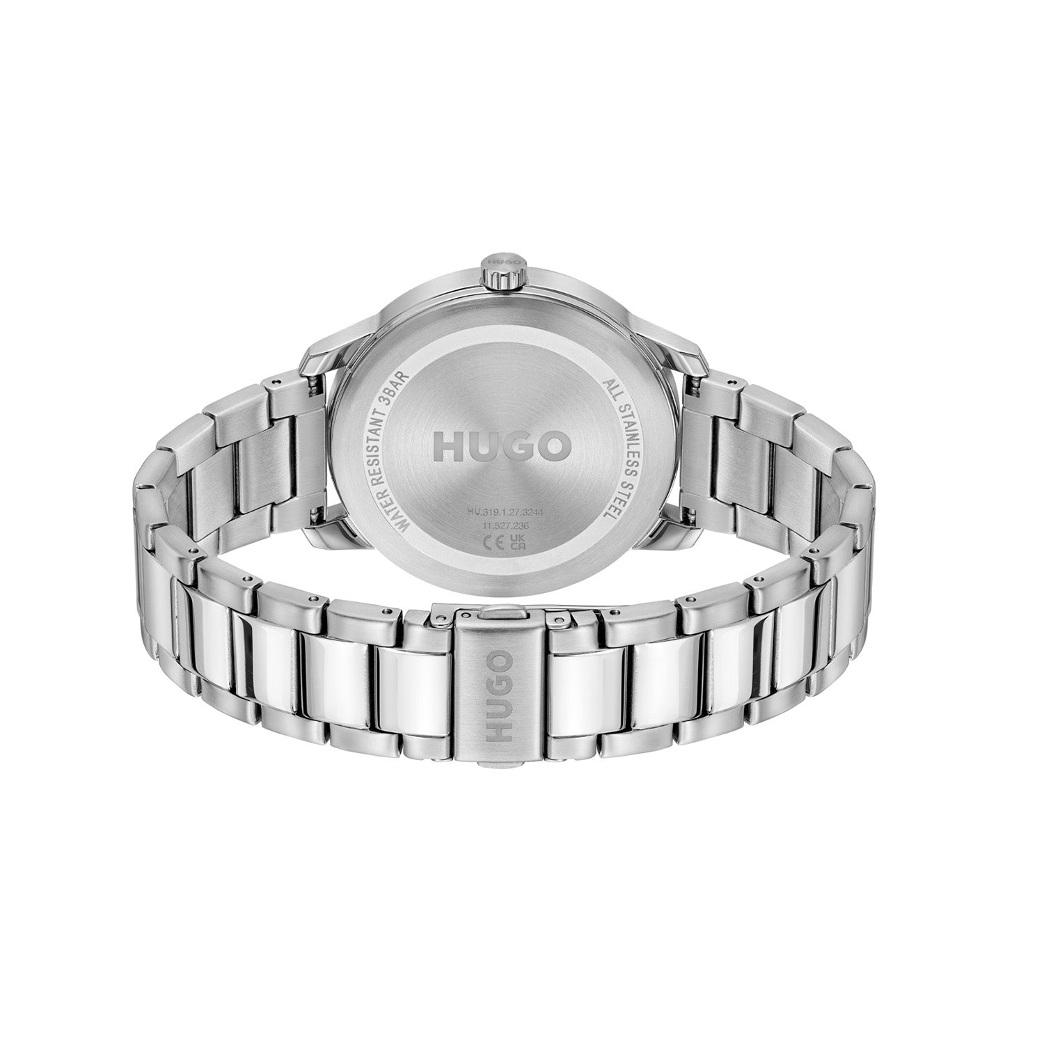 Hugo Boss Heren Horloge HU1530364 42 mm Zilverkleurig