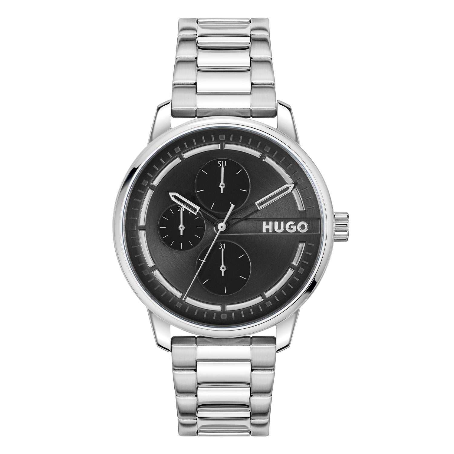 Hugo Boss Heren Horloge HU1530368 44 mm Zilverkleurig