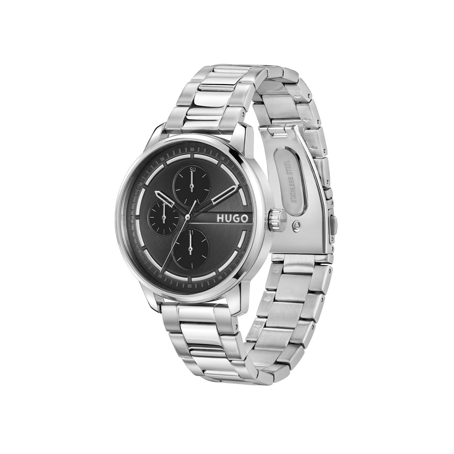 Hugo Boss Heren Horloge HU1530368 44 mm Zilverkleurig
