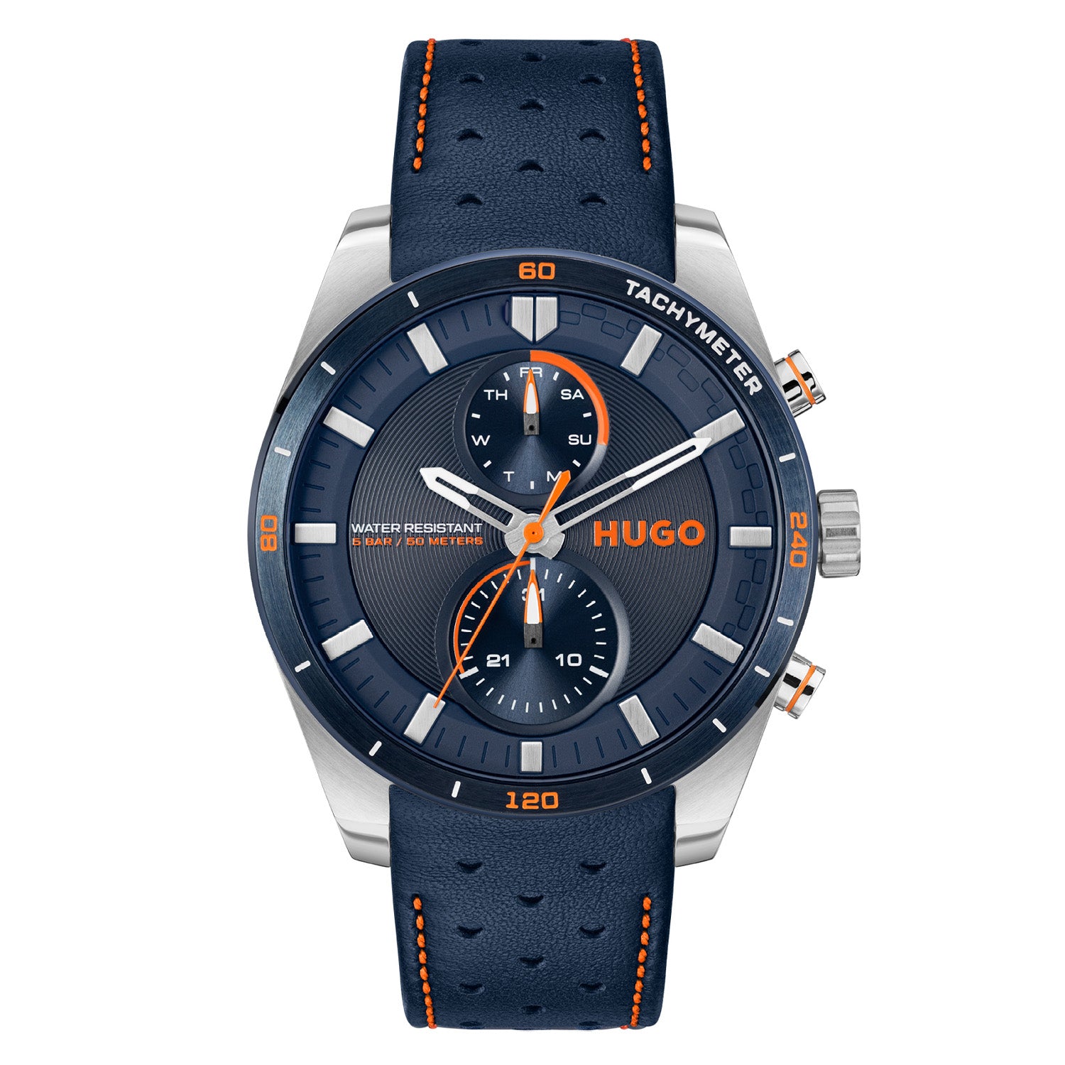 Hugo Boss Heren Horloge HU1530371 44 mm Zilverkleurig