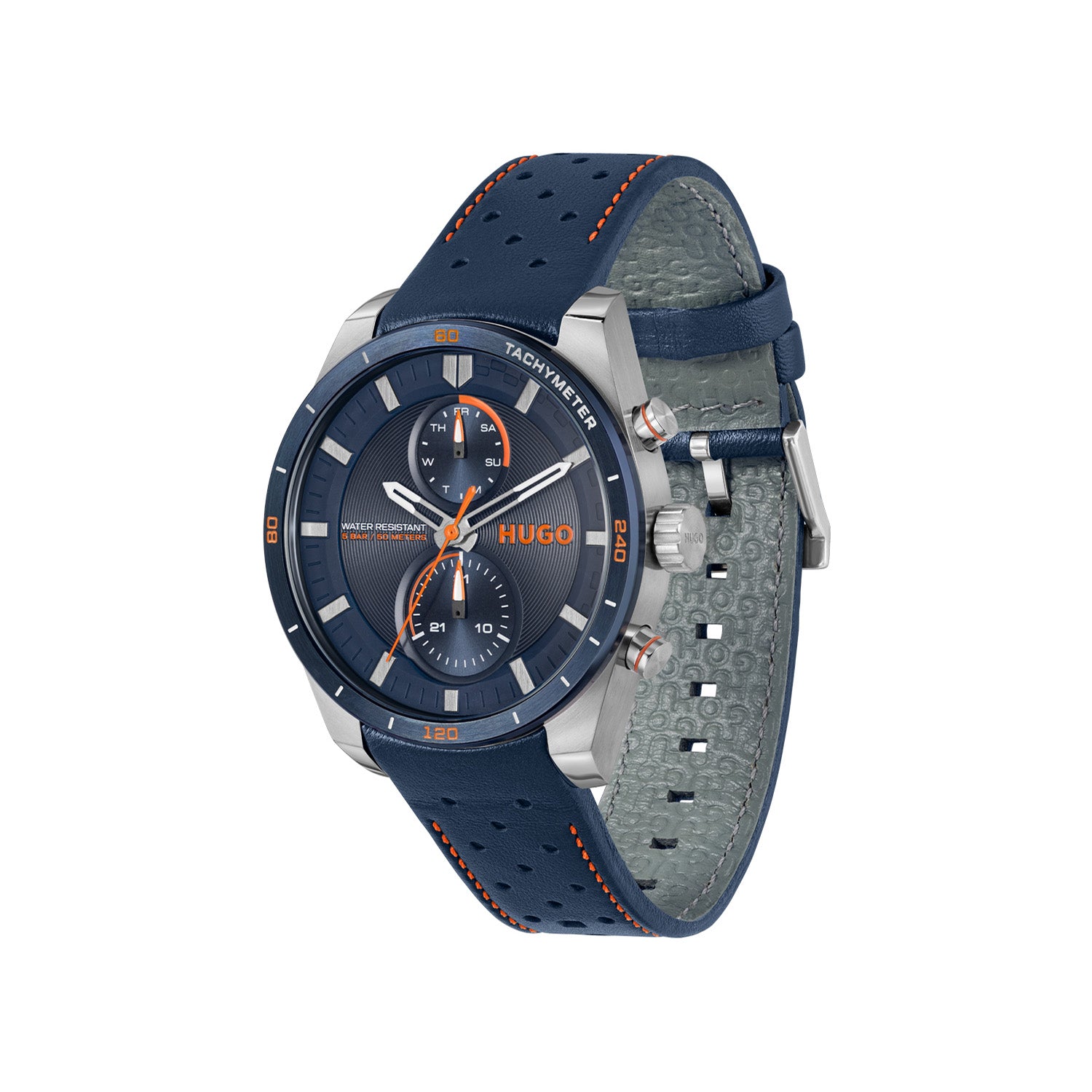 Hugo Boss Heren Horloge HU1530371 44 mm Zilverkleurig