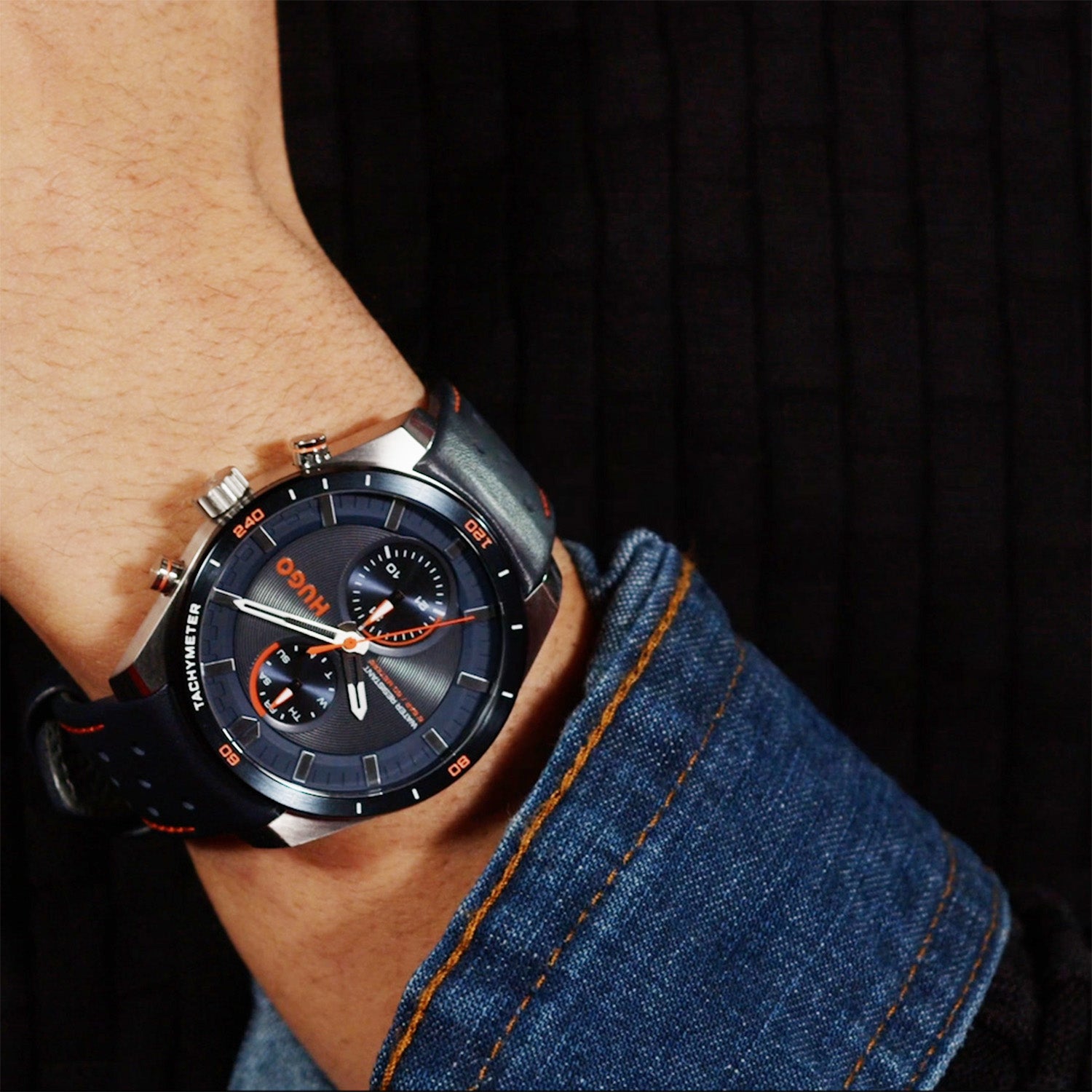 Hugo Boss Heren Horloge HU1530371 44 mm Zilverkleurig