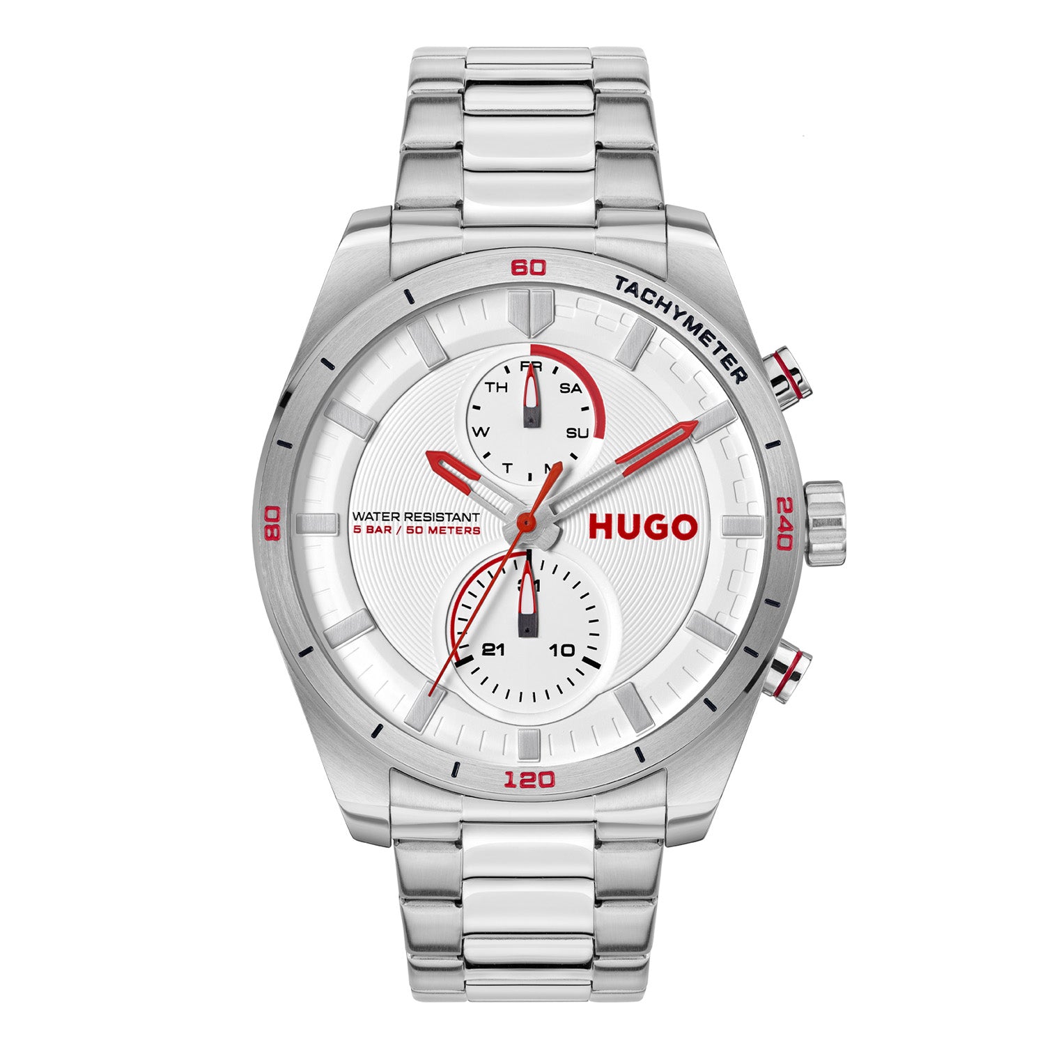 Hugo Boss Heren Horloge HU1530373 44 mm Zilverkleurig