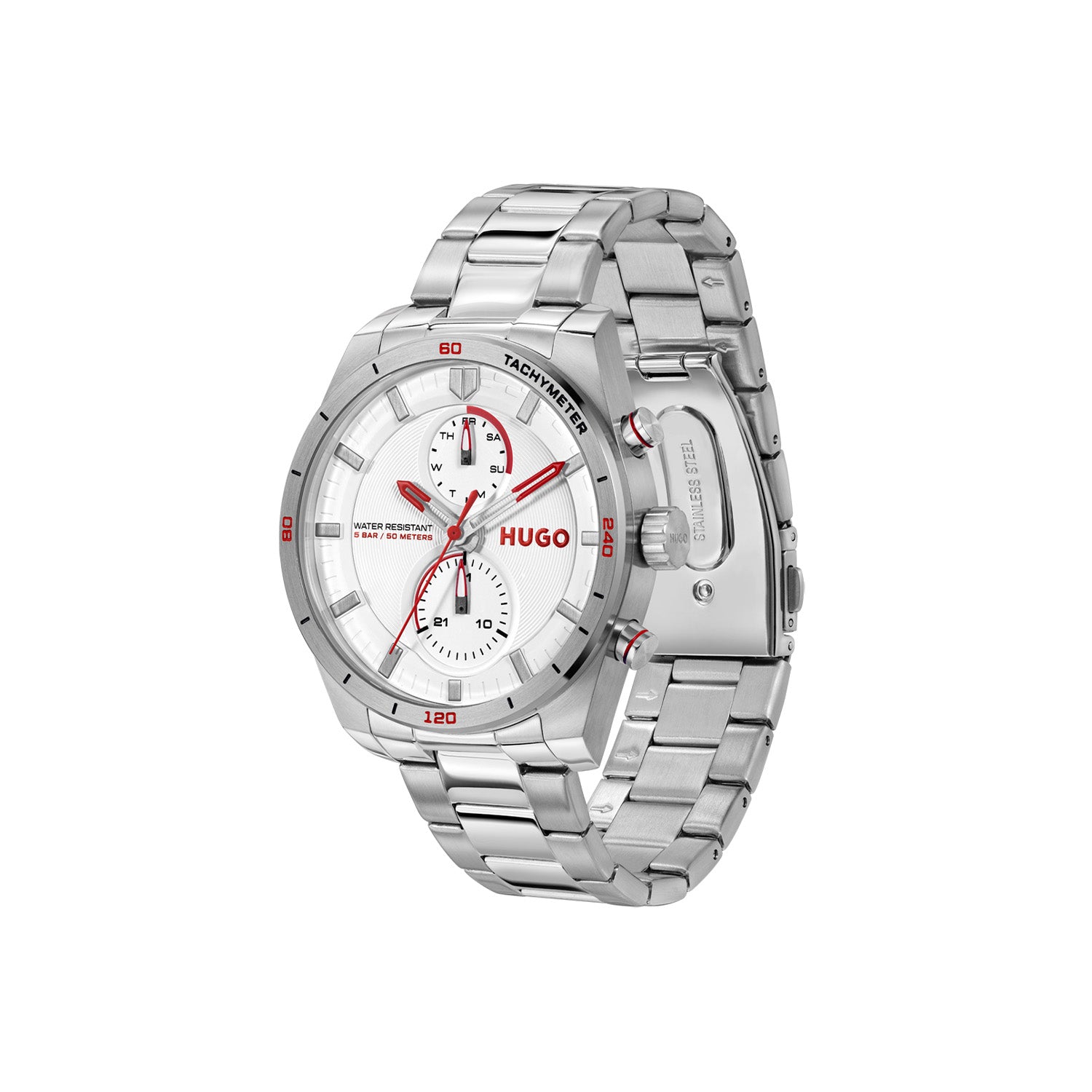 Hugo Boss Heren Horloge HU1530373 44 mm Zilverkleurig