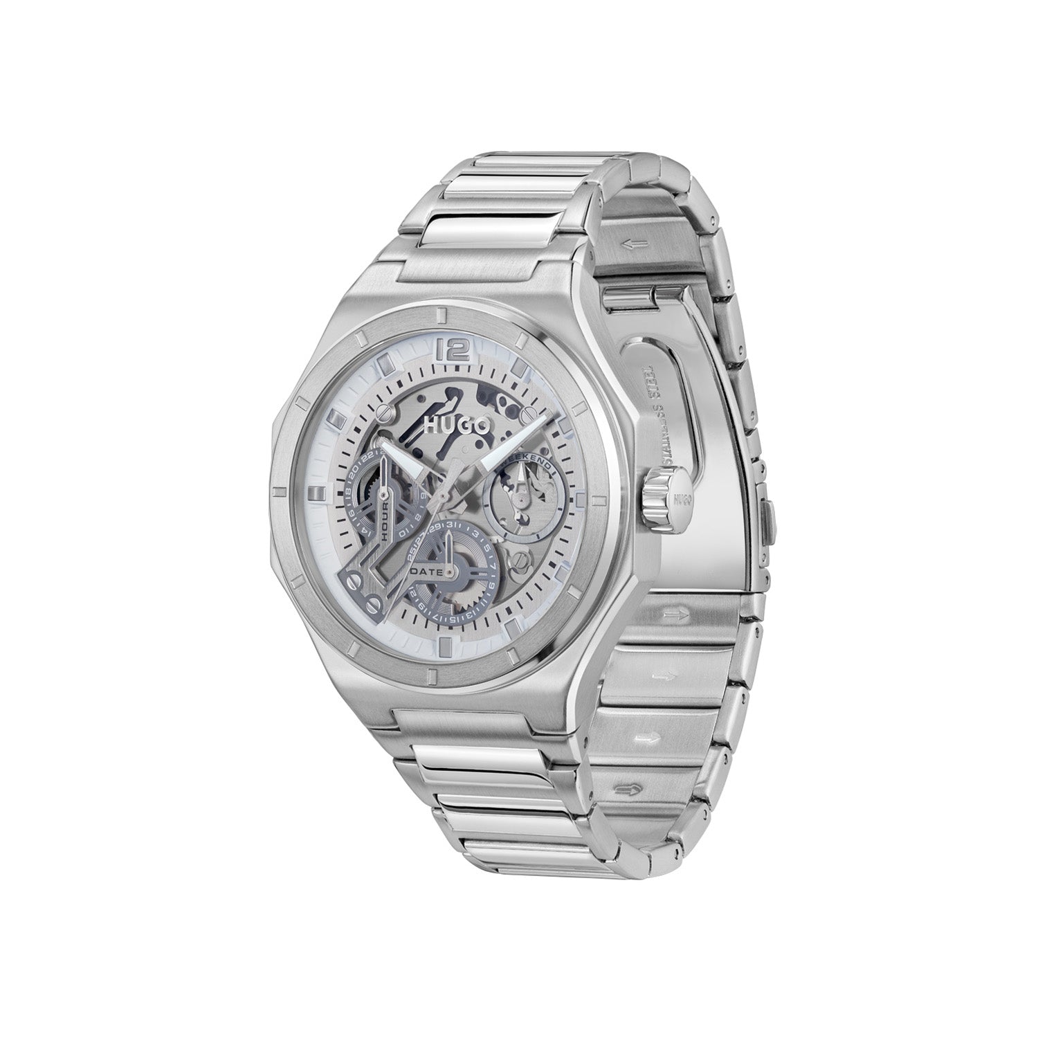Hugo Boss Heren Horloge HU1530377 44 mm Zilverkleurig