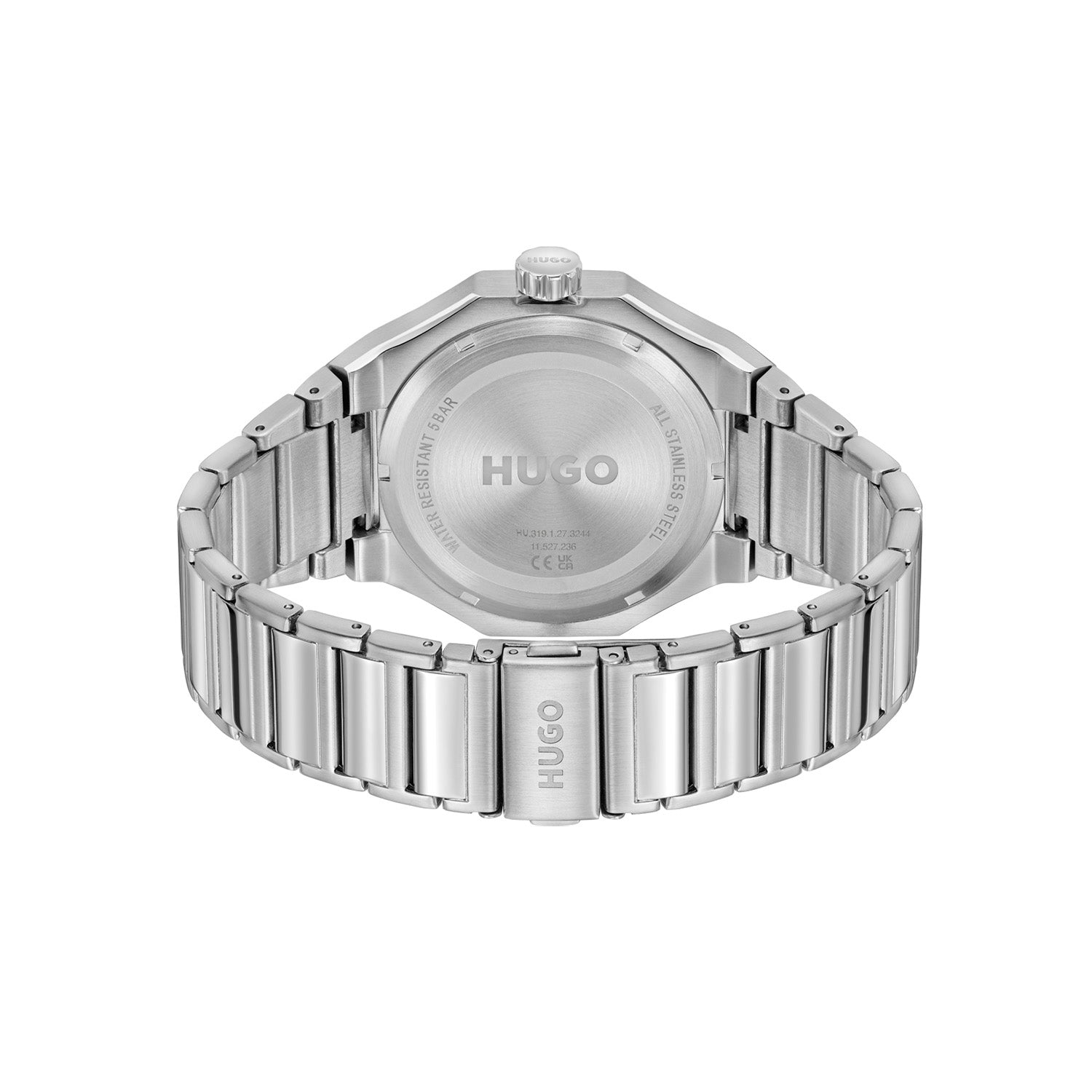 Hugo Boss Heren Horloge HU1530377 44 mm Zilverkleurig