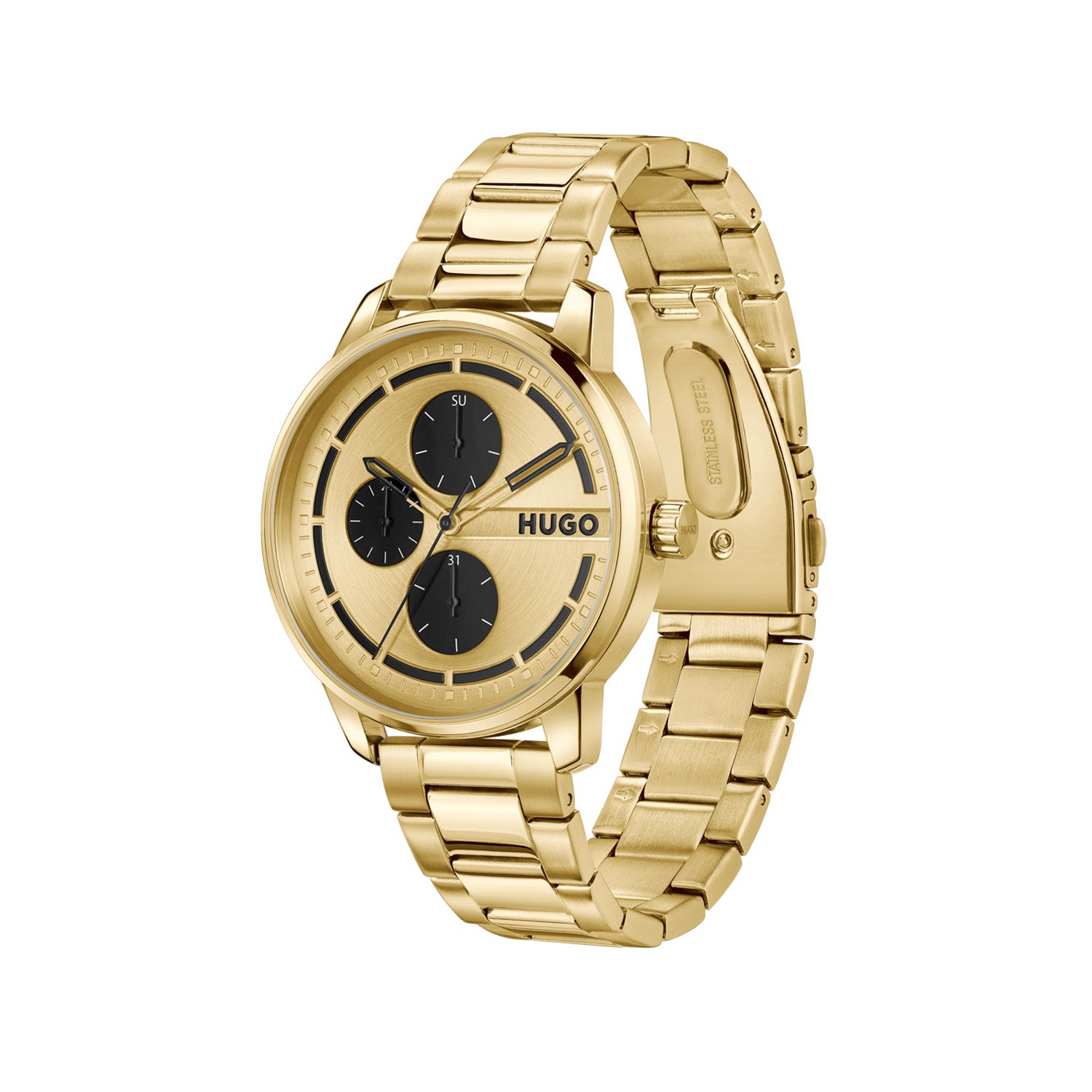 Hugo Boss Heren Horloge HU1530385 44 mm Goudkleurig