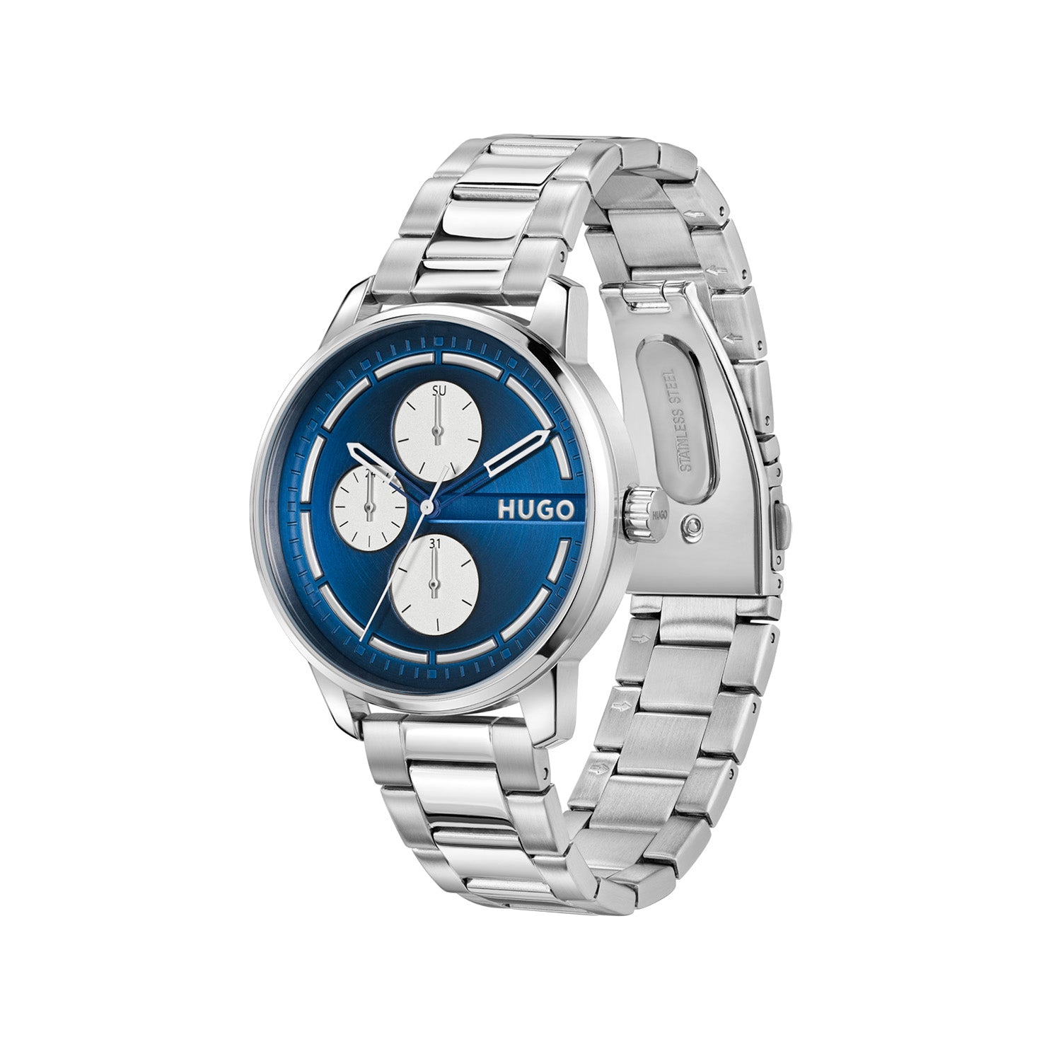 Hugo Boss Heren Horloge HU1530386 44 mm Zilverkleurig