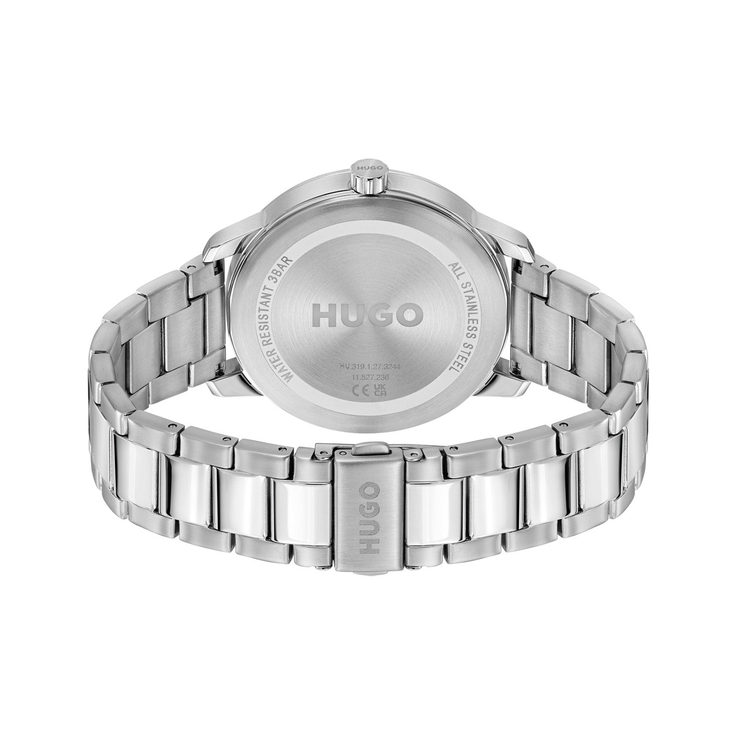 Hugo Boss Heren Horloge HU1530386 44 mm Zilverkleurig