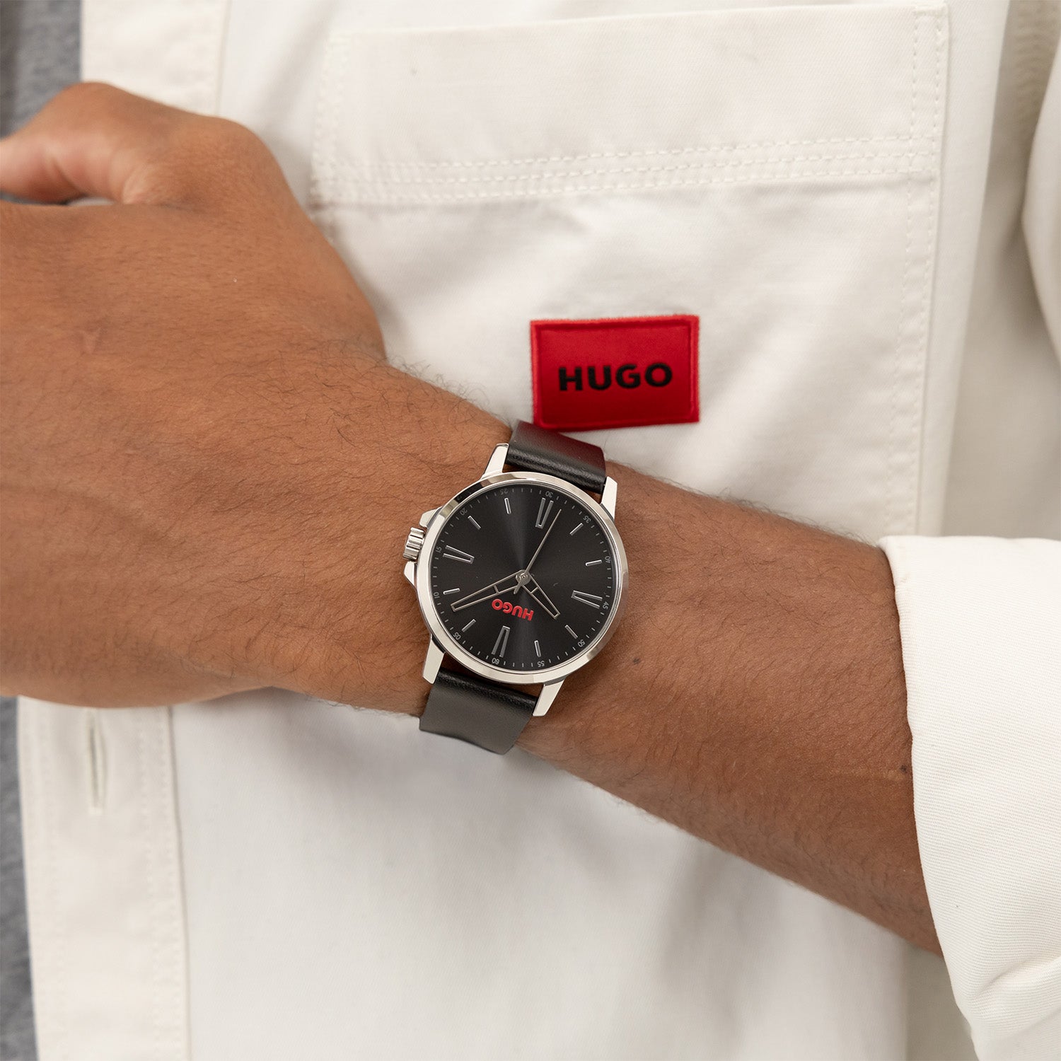 Hugo Boss Heren Horloge HU1530417 41 mm Zilverkleurig