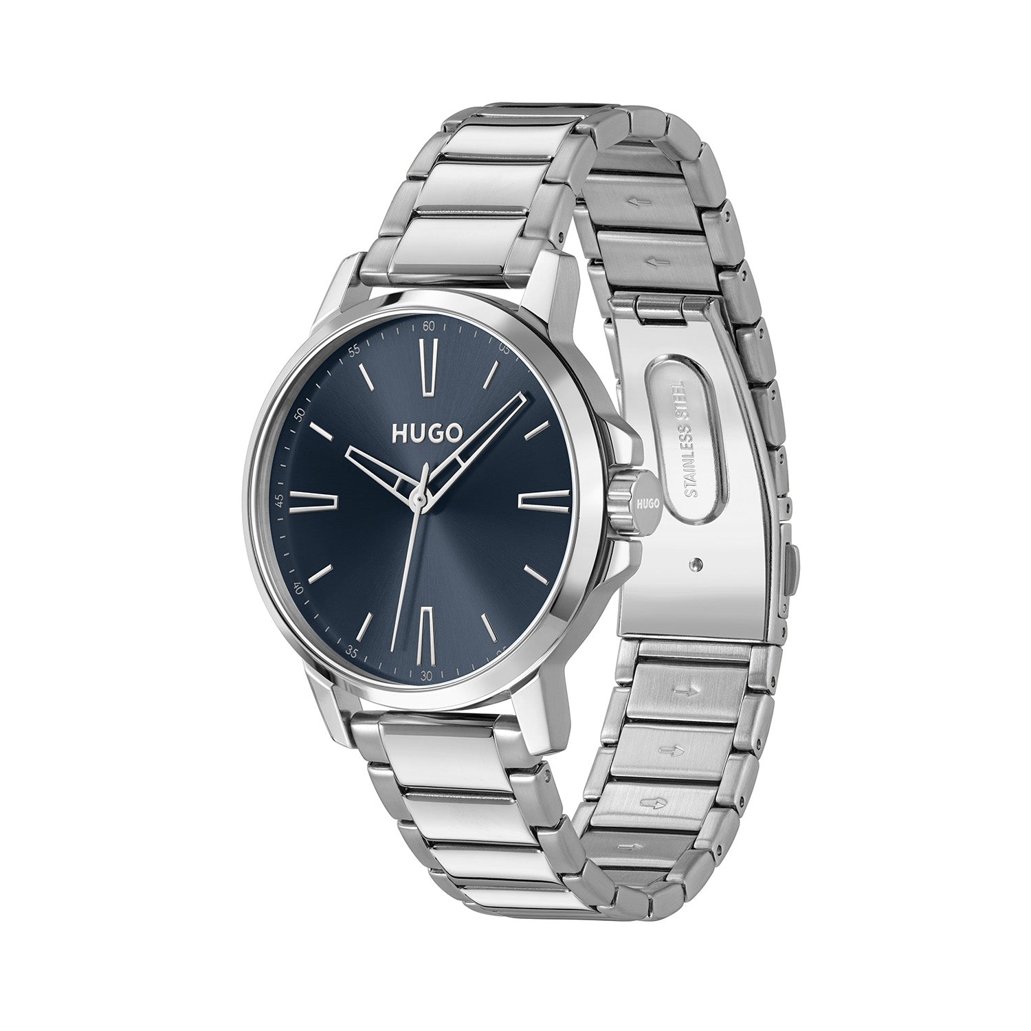 Hugo Boss Heren Horloge HU1530419 41 mm Zilverkleurig
