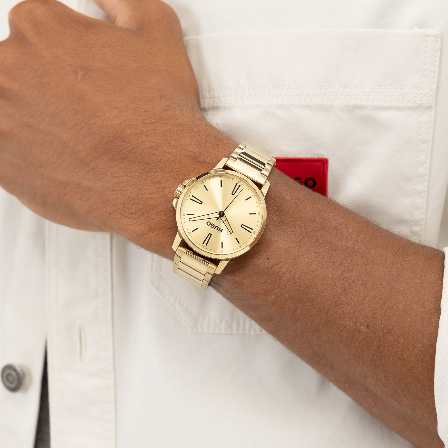 Hugo Boss Heren Horloge HU1530420 41 mm Goudkleurig
