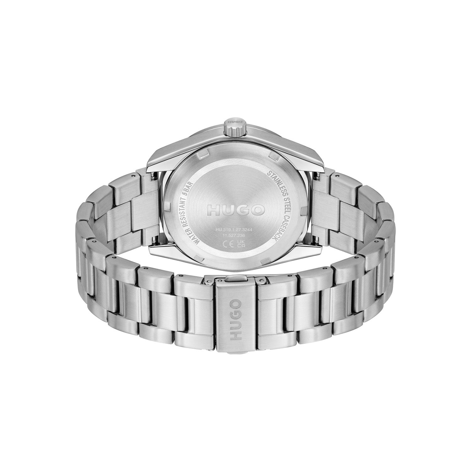 Hugo Boss Heren Horloge HU1530424 42 mm Zilverkleurig