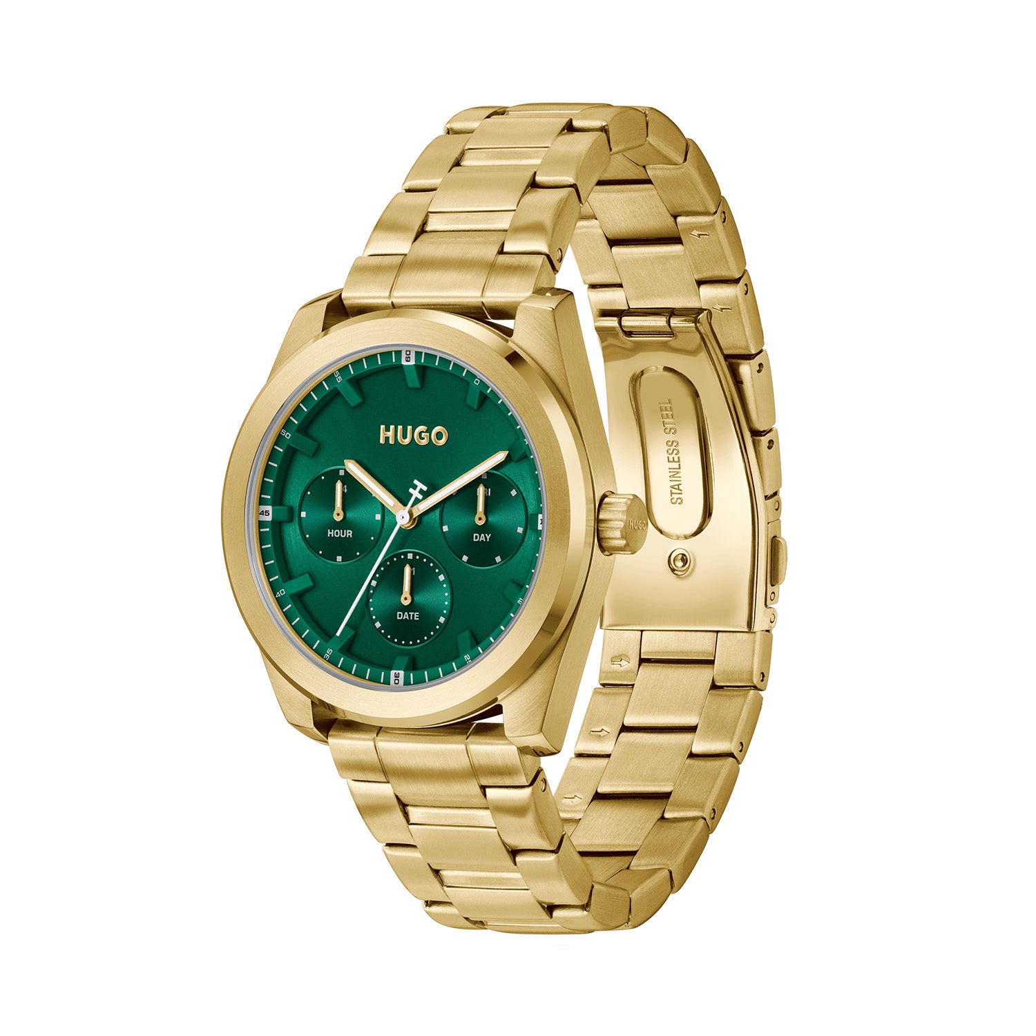 Hugo Boss Heren Horloge HU1530425 42 mm Goudkleurig
