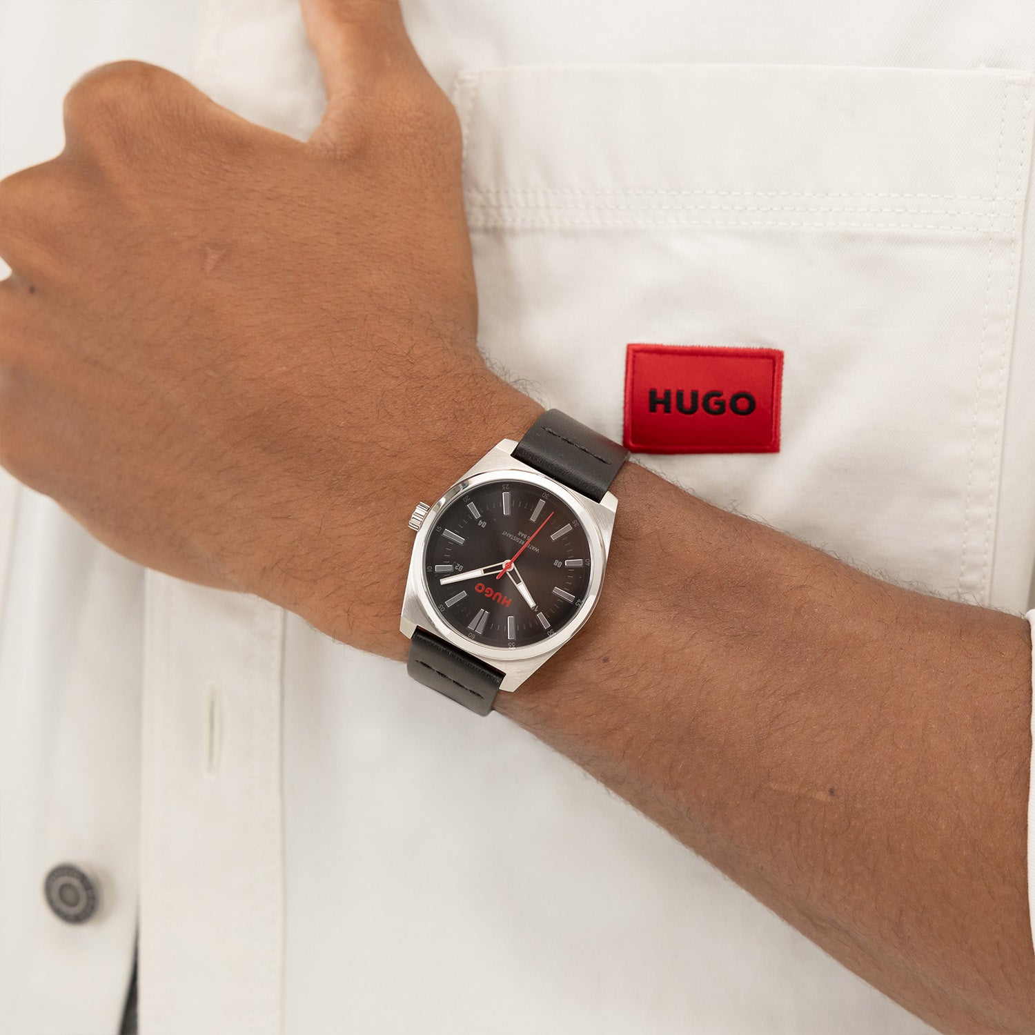 Hugo Boss Heren Horloge HU1530437 40 mm Zilverkleurig