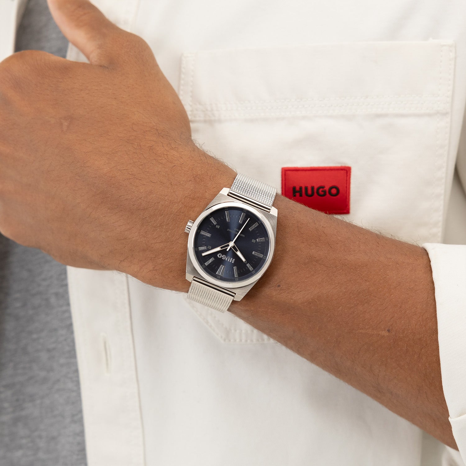 Hugo Boss Heren Horloge HU1530439 40 mm Zilverkleurig