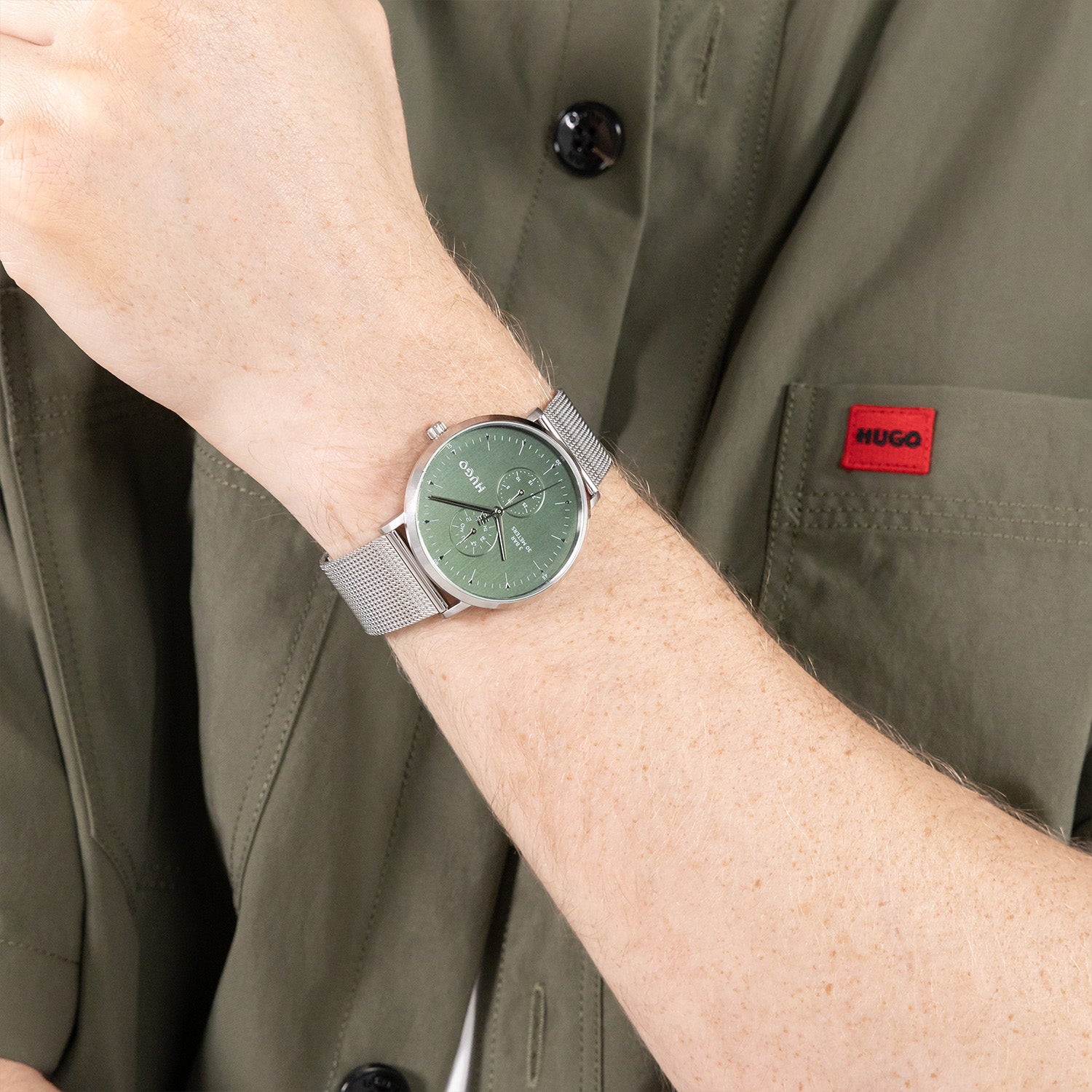 Hugo Boss Heren Horloge HU1530455 40 mm Zilverkleurig