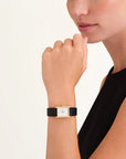 Rosefield horloge HWBLG-H06 Heirloom Modern White Dial Gold Black Leather - PansiteNederland.nl