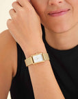 Rosefield horloge HWGSG-H01 Heirloom White Dial Steel Gold - PansiteNederland.nl