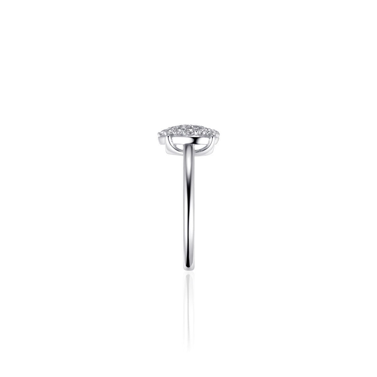 Gisser Ring Zilver Gerhodineerd Zirkonia Wit – I01R003 – foto 3