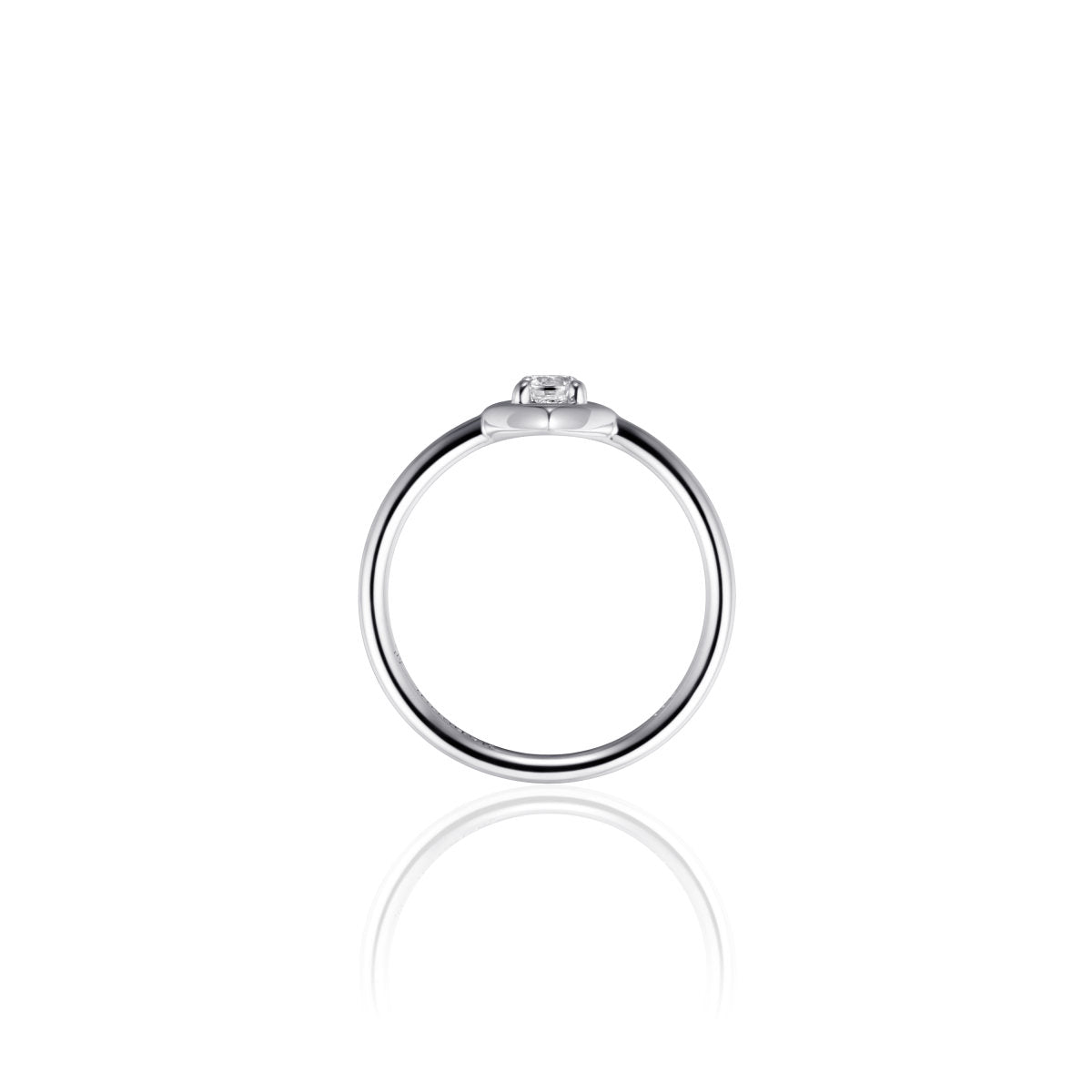 Gisser Ring Zilver Gerhodineerd Zirkonia Wit – I04R002 – foto 4