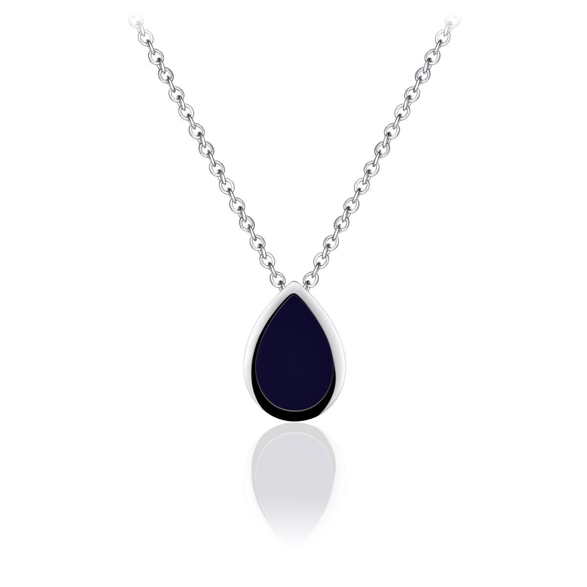 Gisser Ketting Zilver Gerhodineerd Zirkonia Wit 42+5 cm – I05N006