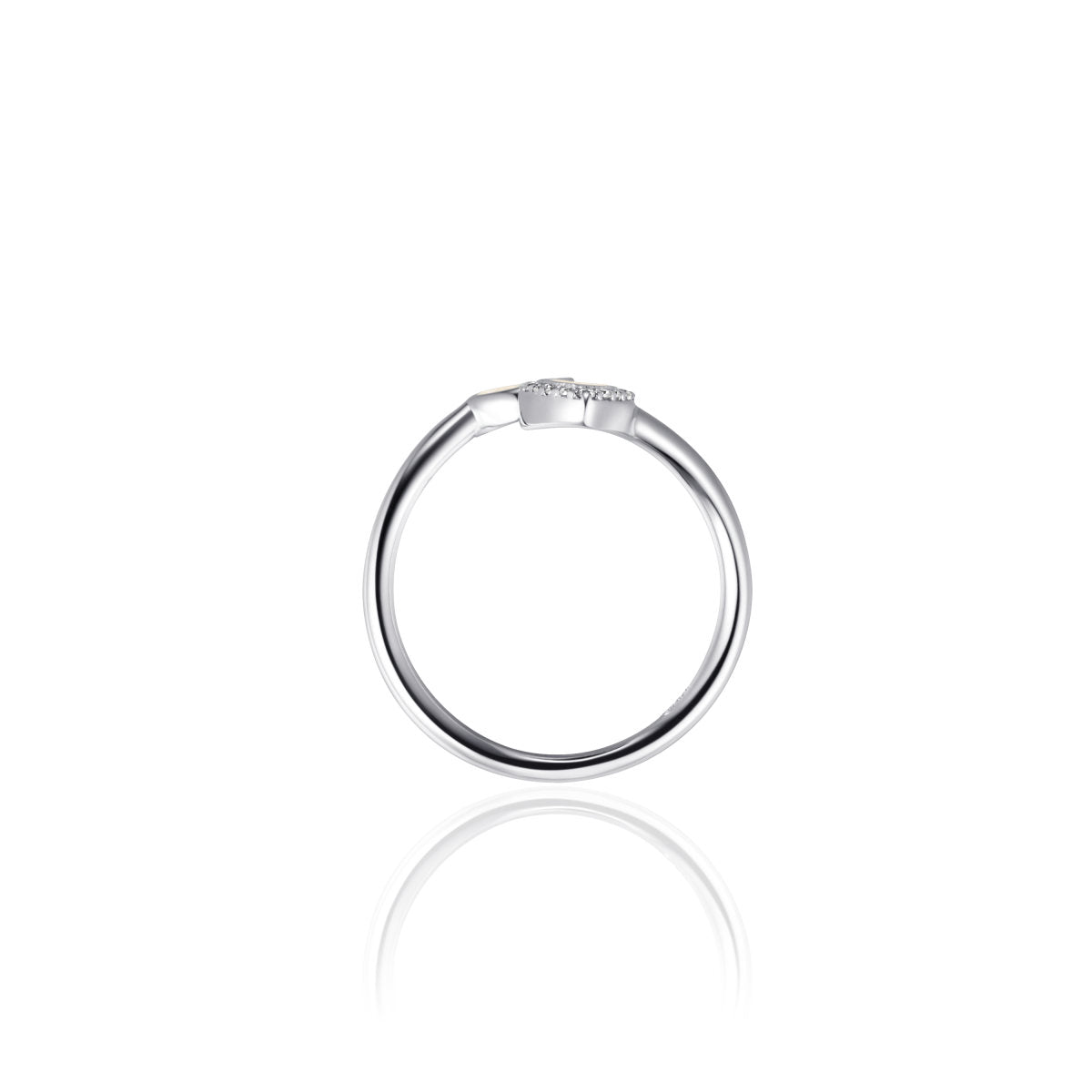 Gisser Ring Zilver Gerhodineerd Zirkonia Wit – I05R006 – foto 4