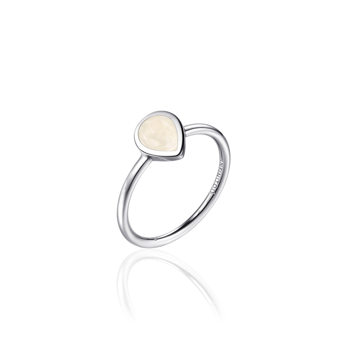 Gisser Ring Zilver Gerhodineerd Zirkonia Wit – I05R007