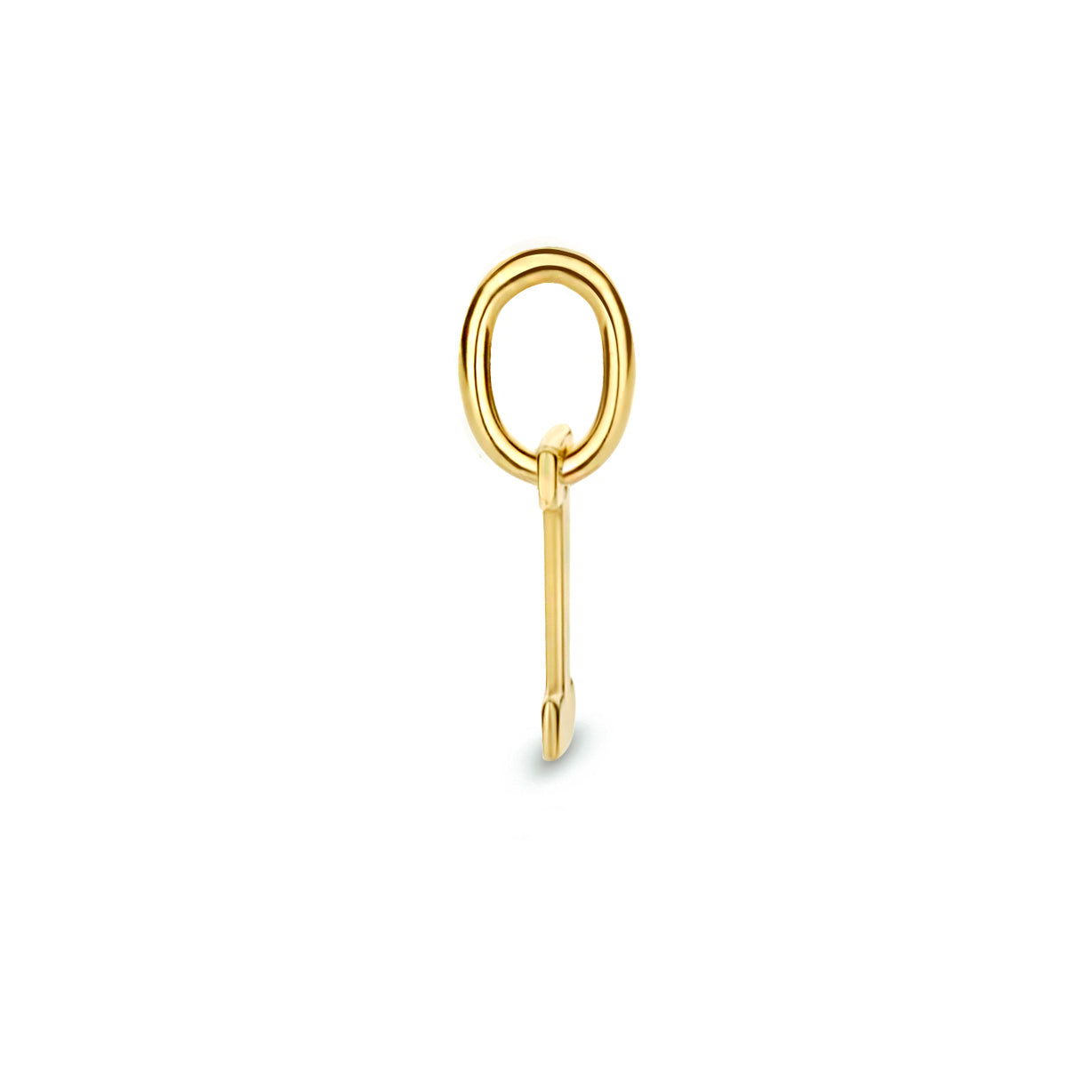 Hanger letter I 6 mm 14K geelgoud #Letter_I