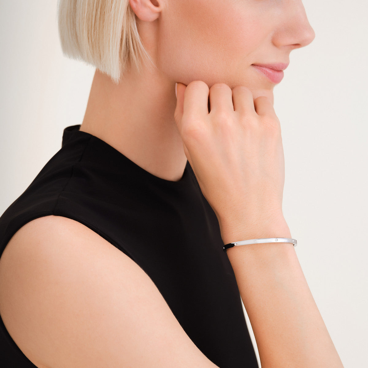 Rosefield Armband Crystal JBCBS-J1040 Zilverkleurig