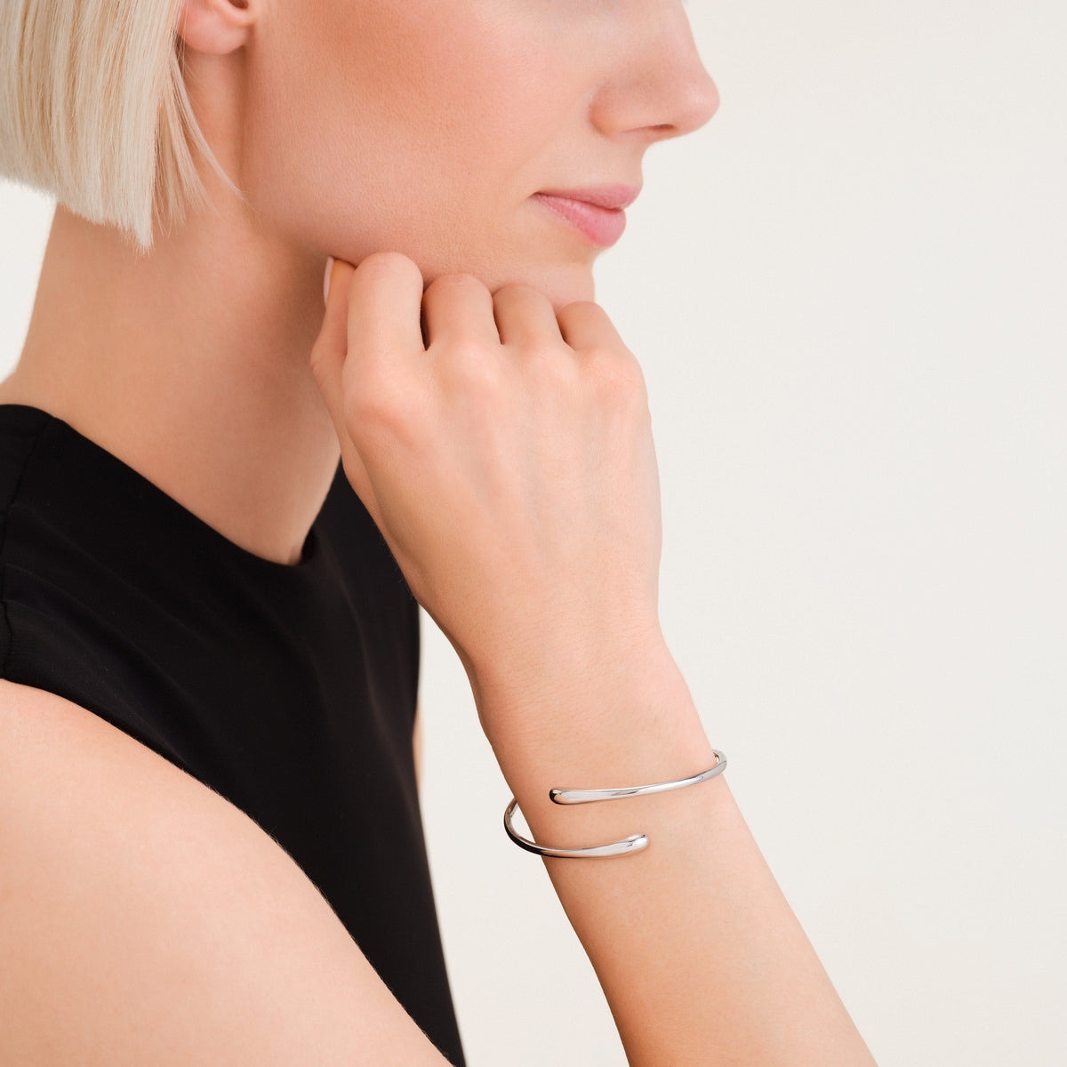 Rosefield Armband Contrarié Cuff JBCBS-J1048 Zilverkleurig