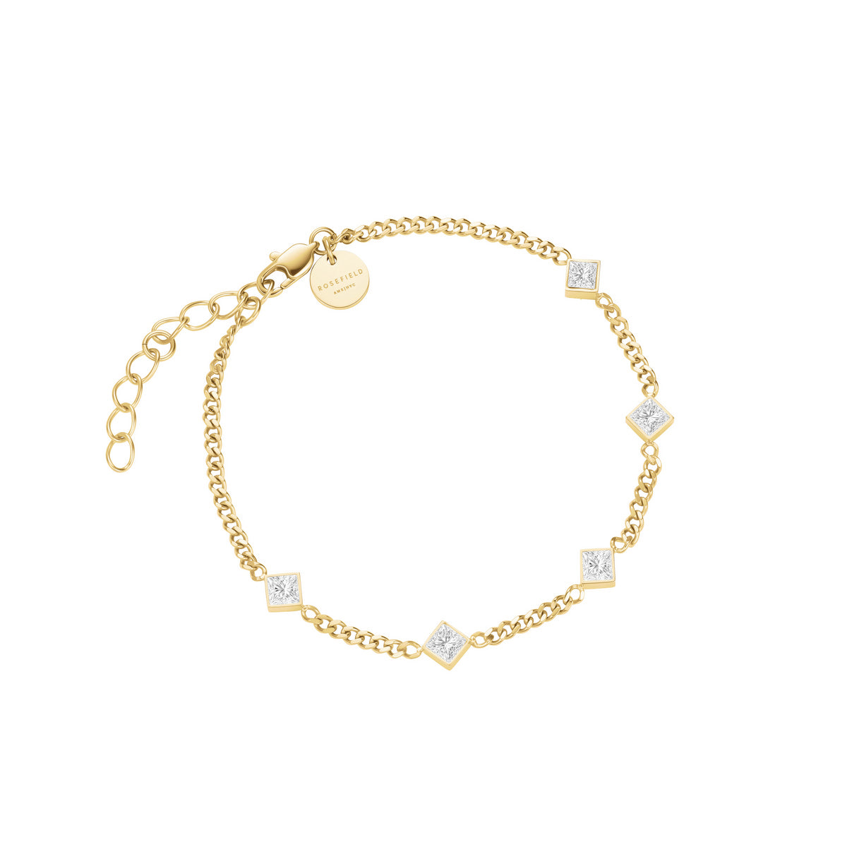 Rosefield Armband Playful Crystals Princess JBCPG-J1172 Goudkleurig