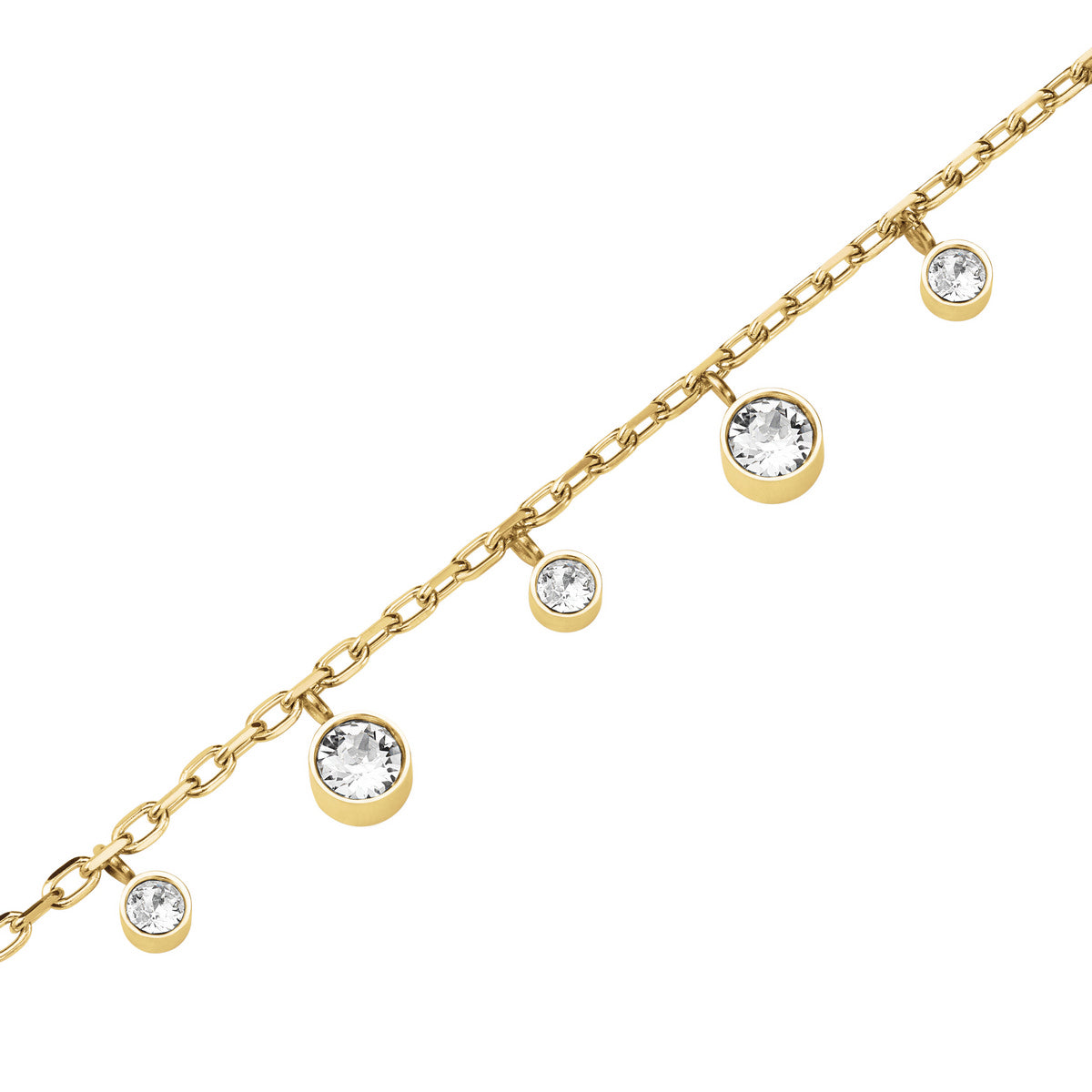 Rosefield Armband Dangling Crystal JBDCG-J1022 Goudkleurig