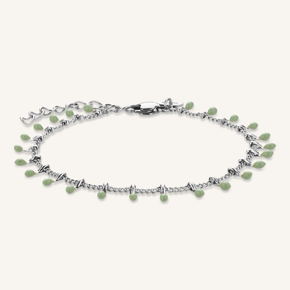 Rosefield Armband Double Crystal JBDCS-J1214 Zilverkleurig