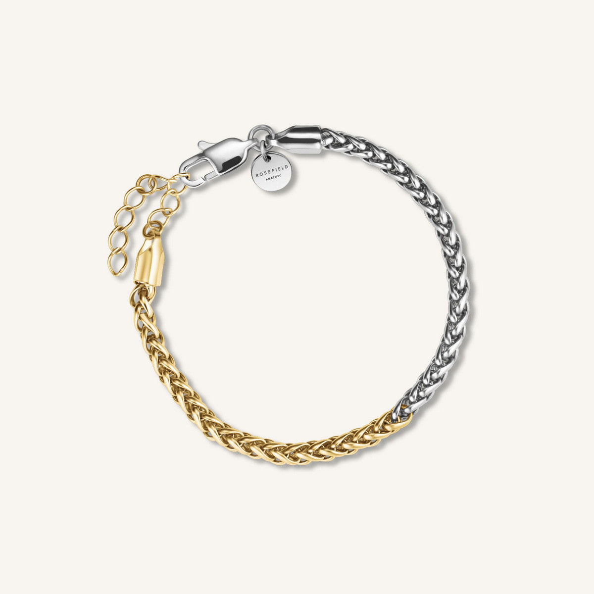 Rosefield Armband Duotone Herringbone JBDHG-J704 Zilver-Goud Duo