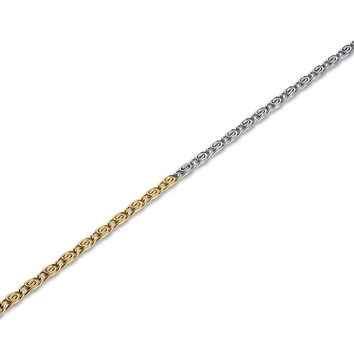 Rosefield Armband Duotone Swirl JBDSG-J706 Zilver-Goud Duo