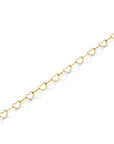 Rosefield Armband Heart Chain Goudkleurig Verguld 14K Goud Stainless Steel Dames - JBHCG-J682