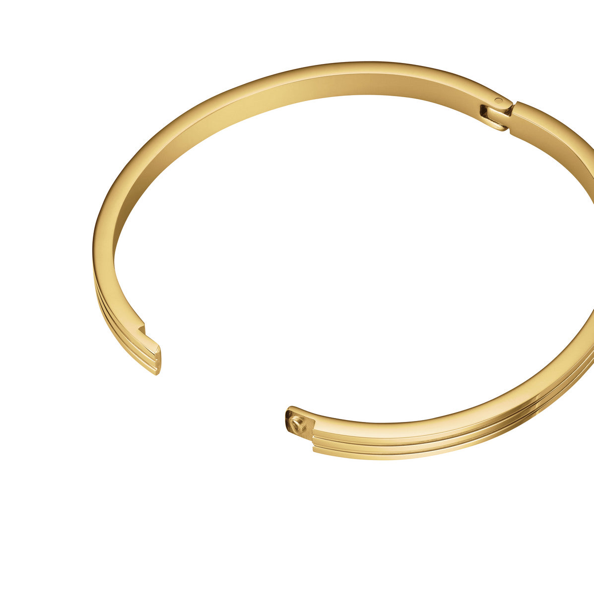 Rosefield Armband Striped Bangle with Crystals JBSCG-J1037 Goudkleurig