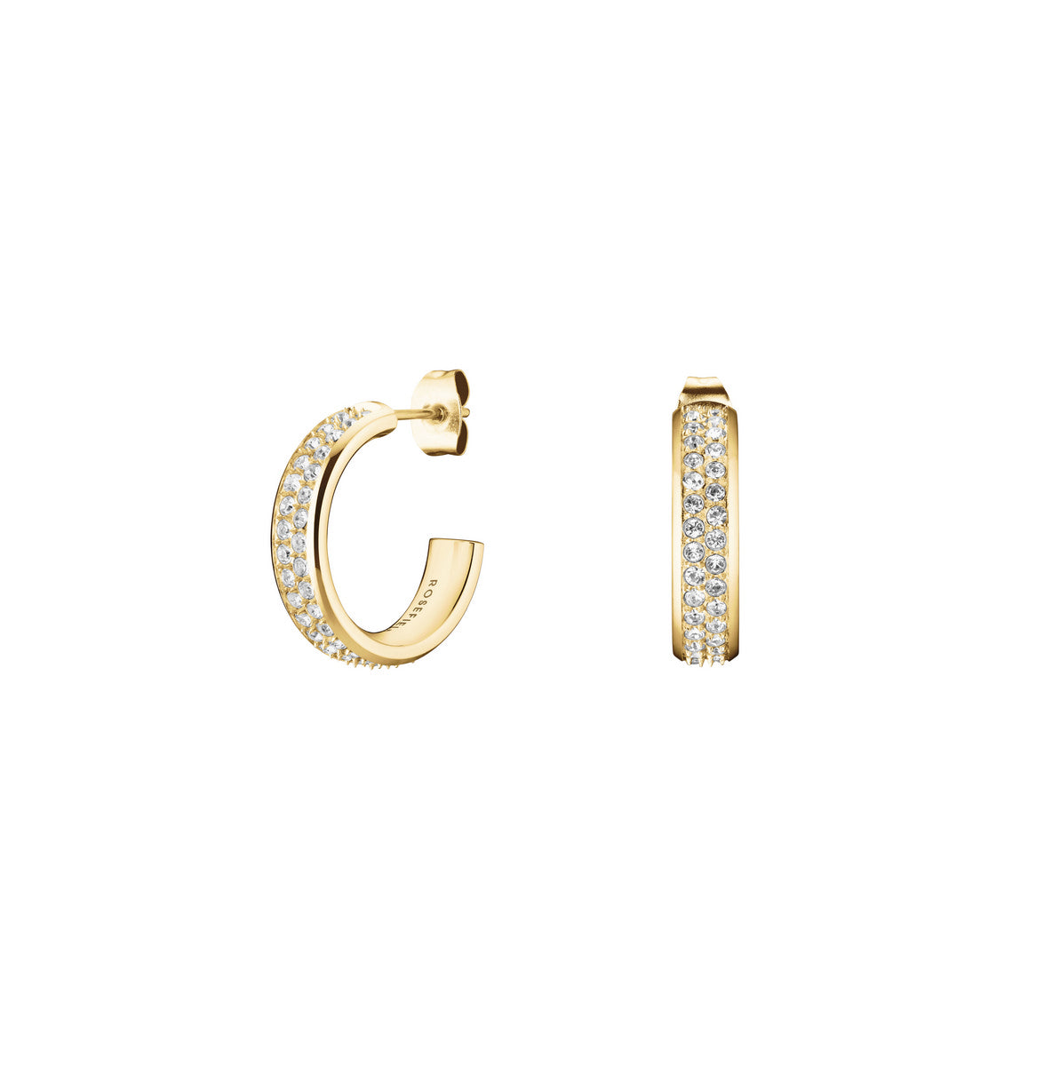 Rosefield Oorbellen Crystal JECHG-J928 Goudkleurig